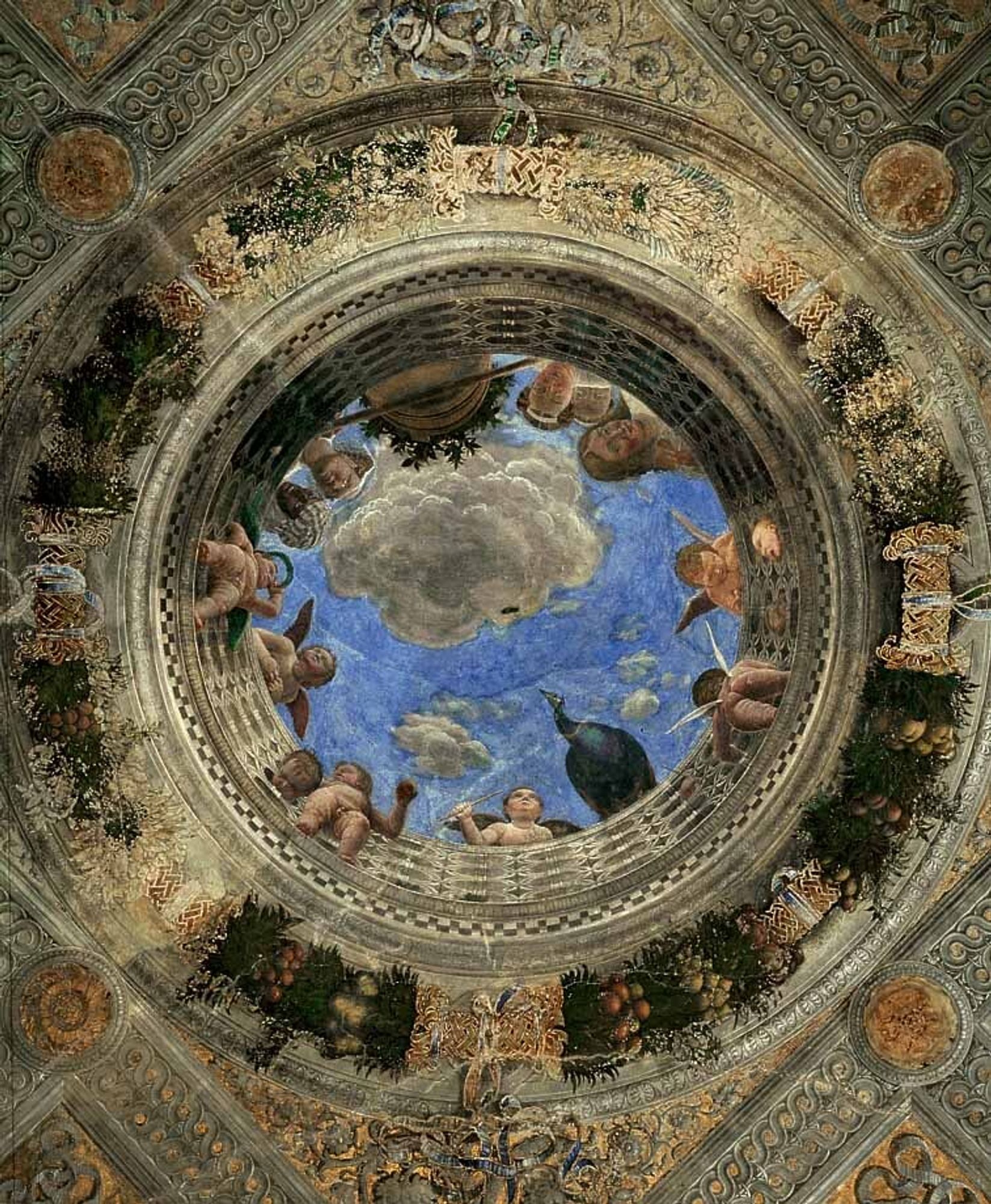 Ceiling of the Camera Picta or Camera degli Sposi