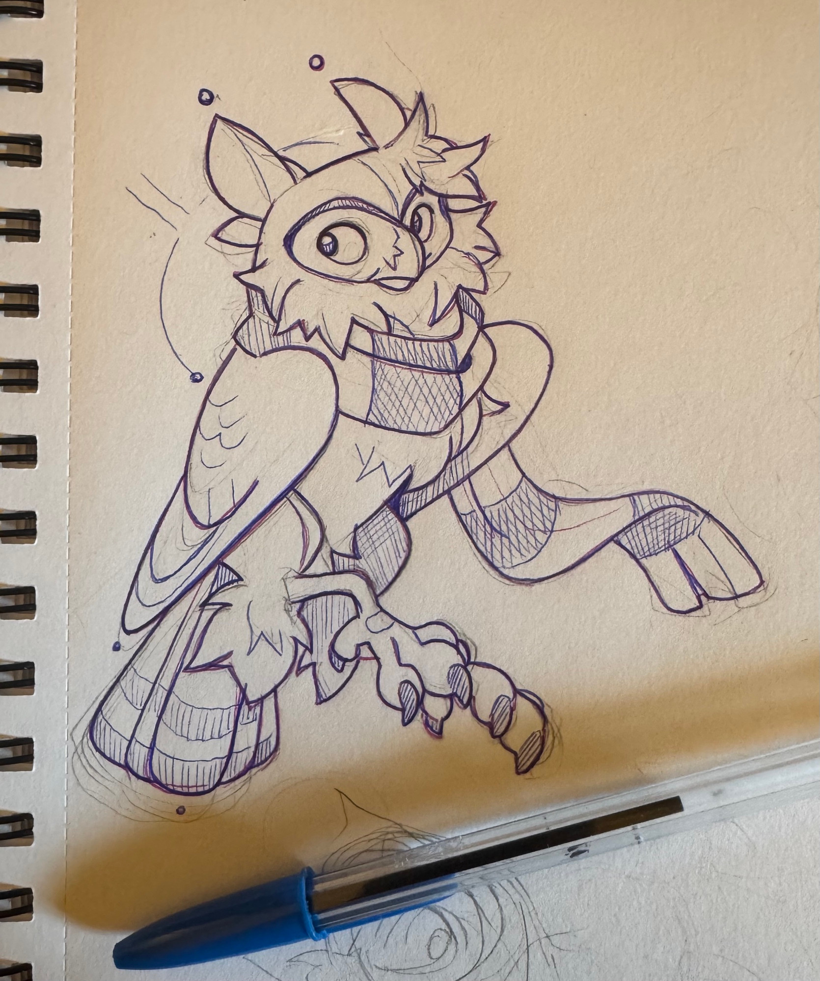Owl with a scarf 