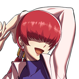 Shermie from KOF smiling