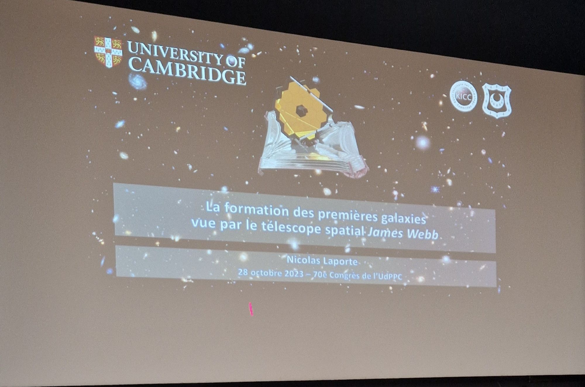 2e conférence : la formation des premières galaxies vue par le télescope spatial James Webb