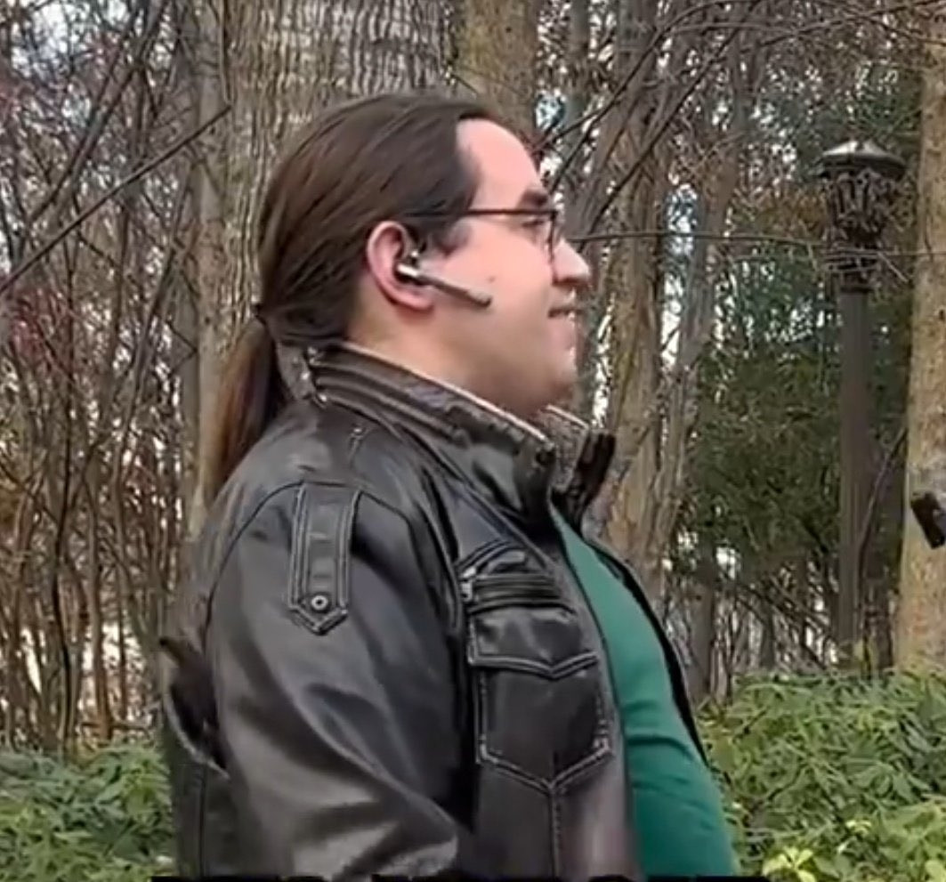 That gentleman with the long ponytail, glasses, and leather jacket who went viral when he got asked by a TikTok guy to choose between LGBTQ rights or economic stability and his answer was "both."