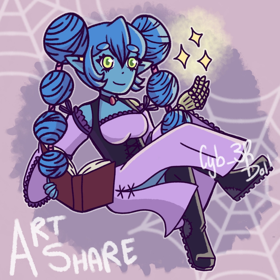 ArtShare Post! Cyber as a witch!