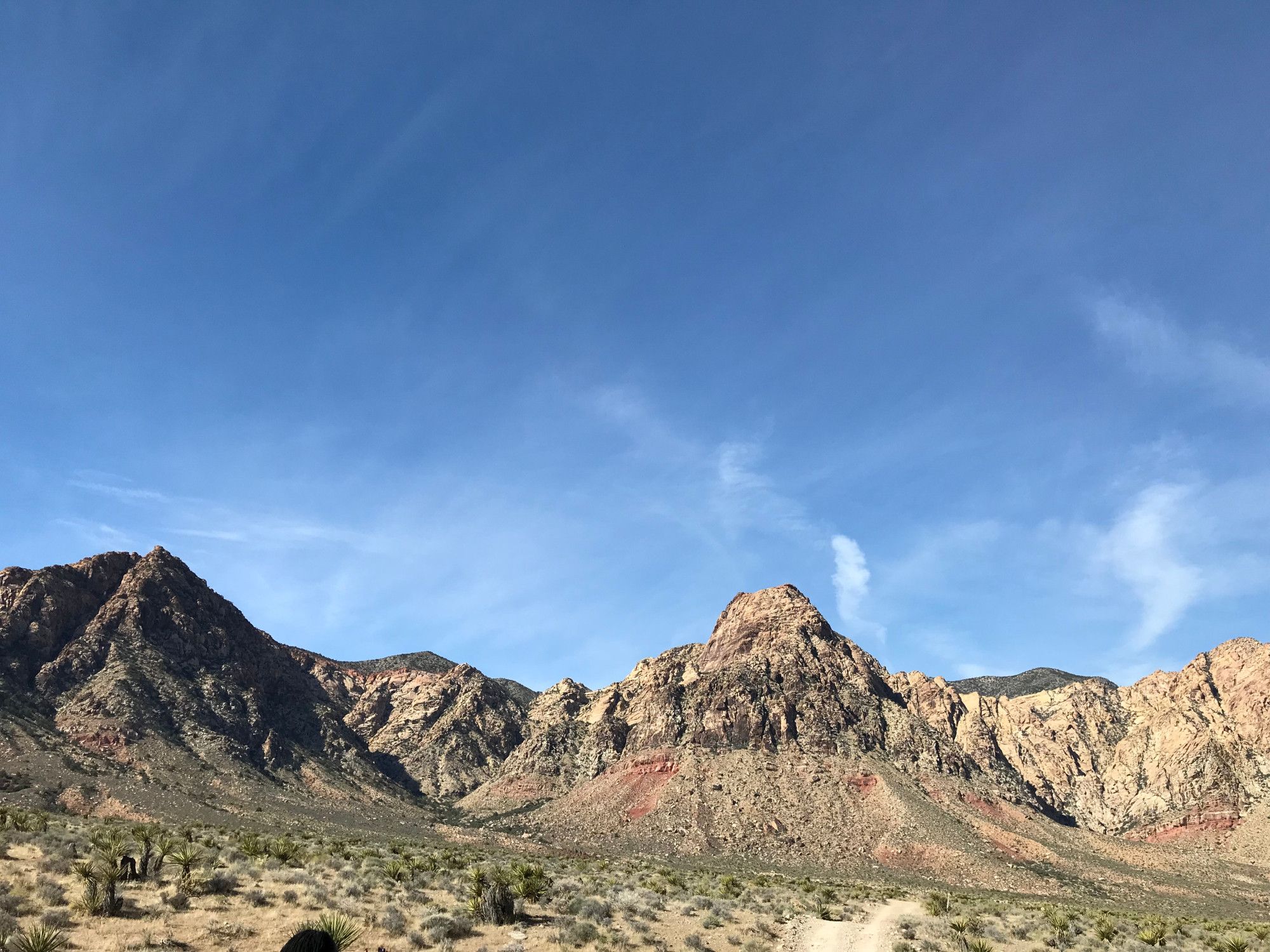 Spring Mountains and blue sky