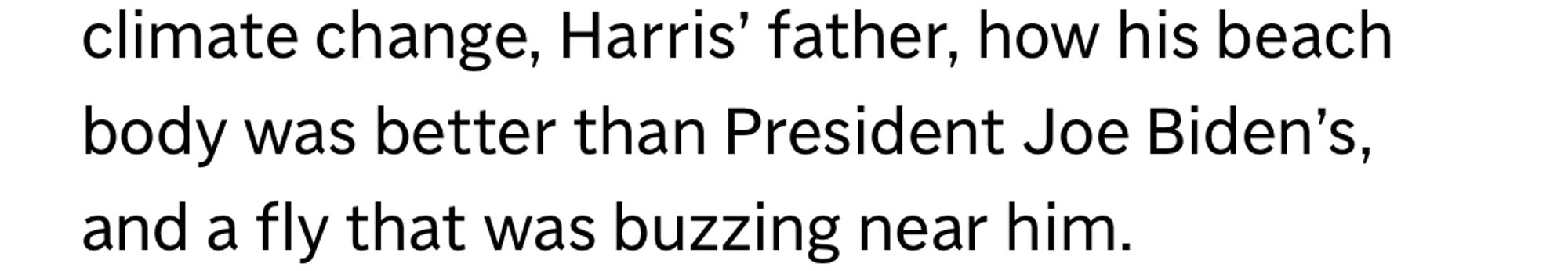 Trump shifted from topic to topic so quickly that it was hard to keep track of what he meant at times. He talked about the two assassination attempts against him and blamed the U.S.
Secret Service for not being able to hold a large outdoor rally instead of an event in a smaller indoor space. But he also offered asides about climate change, Harris' father, how his beach body was better than President Joe Biden's, and a fly that was buzzing near him.