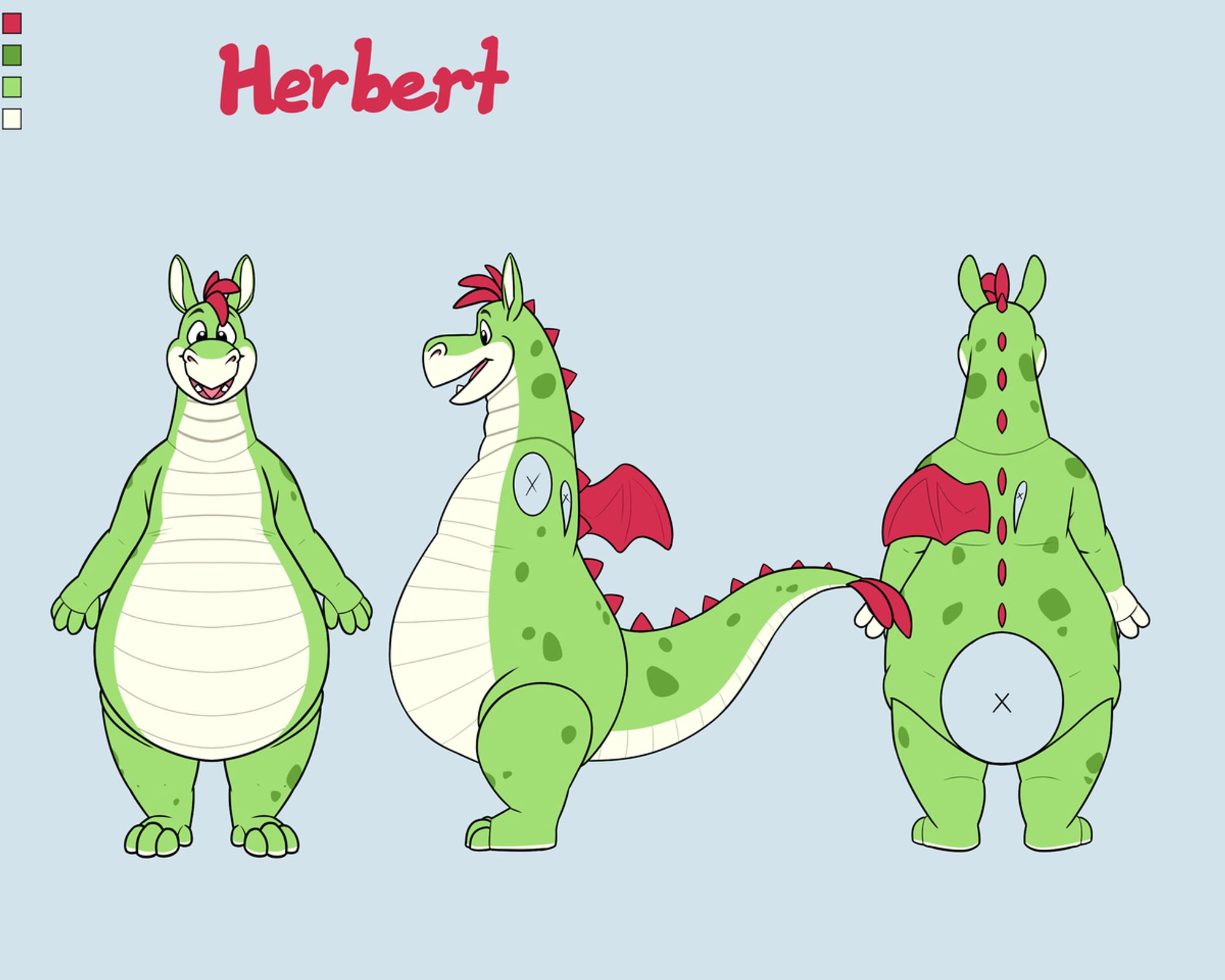 concept designs for a Herbert fursuit