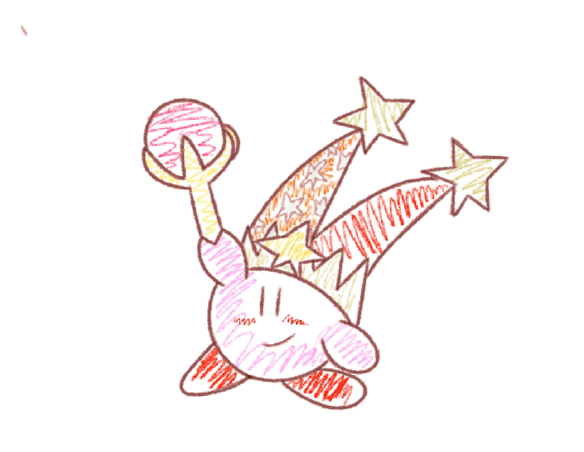 attempt at the Kirby's dream land 3 art style.... again