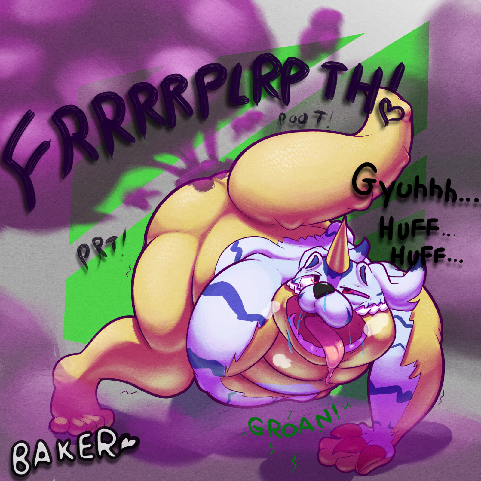 Gabumon Farting