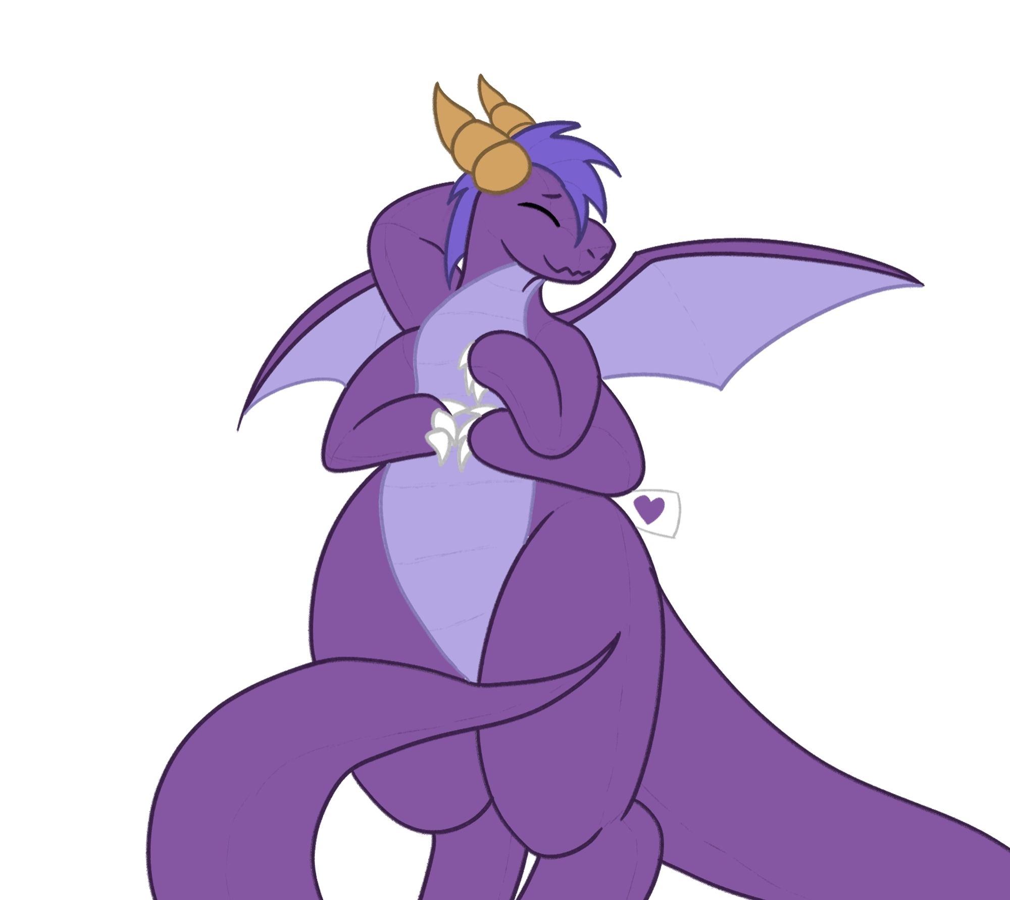 Zoe, a four-armed dragon plushie doing a pose!