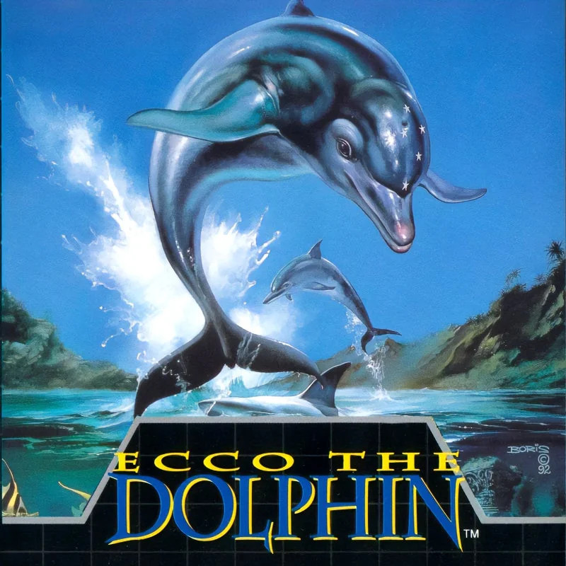 Key art for Ecco the Dolphin. The titular Ecco is front and center, his starry head on display. Another dolphin jumps in the background.

Hey let's put my bonus yapping here. BONUS COXY YAPPING! As a kid I thought our game was haunted because the final boss glitched out and froze the gameplay while the Ecco sprite marqueed on screen forever. Turns out that's just something that Can Happen.
I once filled the time between train arrivals after missing a train by calling my husband and yapping at him about this series for 2 hours.