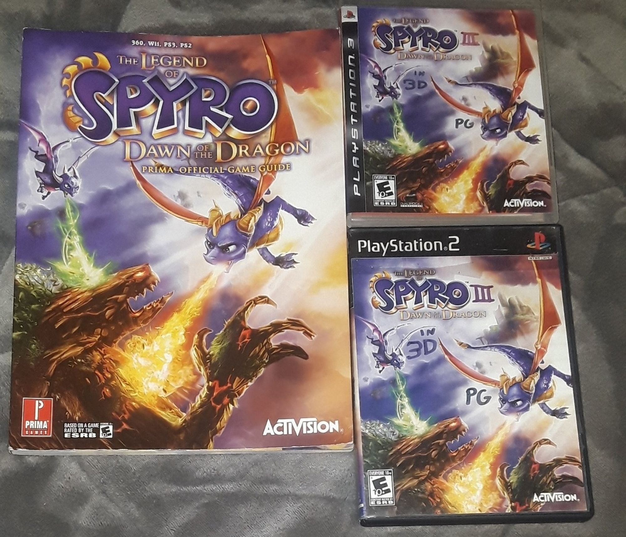 The Legend of Spyro 3: Dawn of the Dragon (2008) the final chapter!

Story Plot:
The Legend Continues,...
"Three years ago, when the Dark Master named Malefor has finally been resurrected and freed from his imprisonment of the eternal rest, he has unleashed his wrath upon the world, determined to bring forth a new age of darkness.

Three years later, when Spyro and his friends has been freed and awakened from the trapped crystal of time since they were frozen over the years, they deserves that the Dark Master has returned, as the evil spreads, Spyro must team up with his former nemesis: Cynder to stop and defeat Malefor the Dark Master to save the world for the final battle to restore peace and balance to the world!"
The Legend Ends!

Developed by Etranges Libellules!

Published by Activision and Sierra Entertainment!

Platforms: PlayStation 2, PlayStation 3, Nintendo Wii,  Xbox 360, and Nintendo DS!