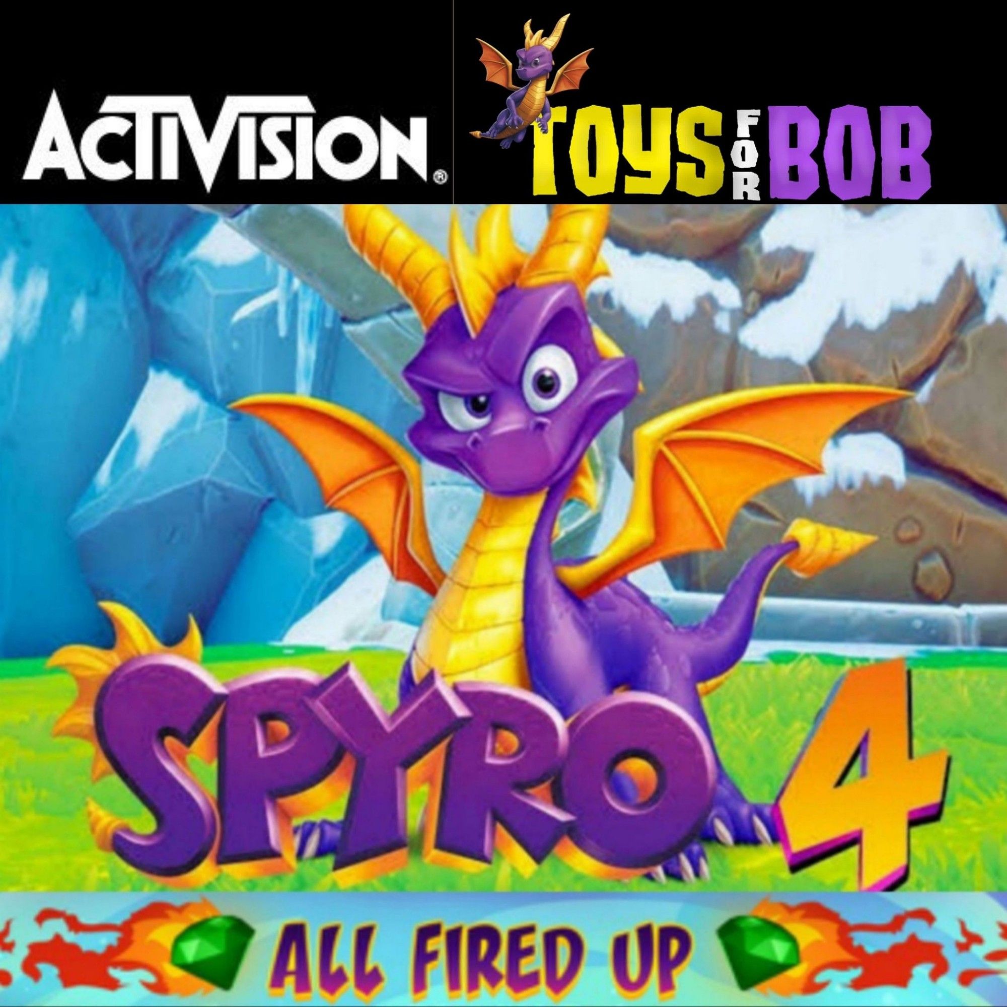 Xbox-Activision's Spyro 4: All Fired Up!; developed by Toys For Bob and published by Activision of Microsoft Company.