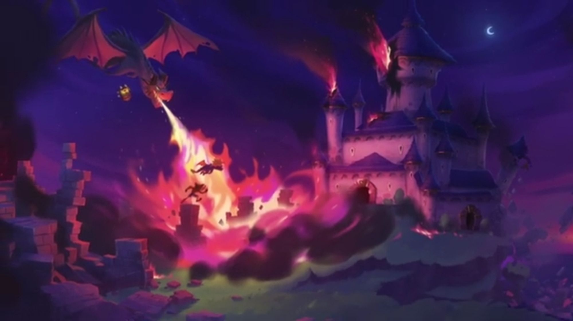 Crash and Spyro stops Uka Uka and a Dragon as the boss fight from Xbox-Activision's Crash Bandicoot 5 Cancelled developed by Toys For Bob, produced by Activision and published by Xbox Game Studios.