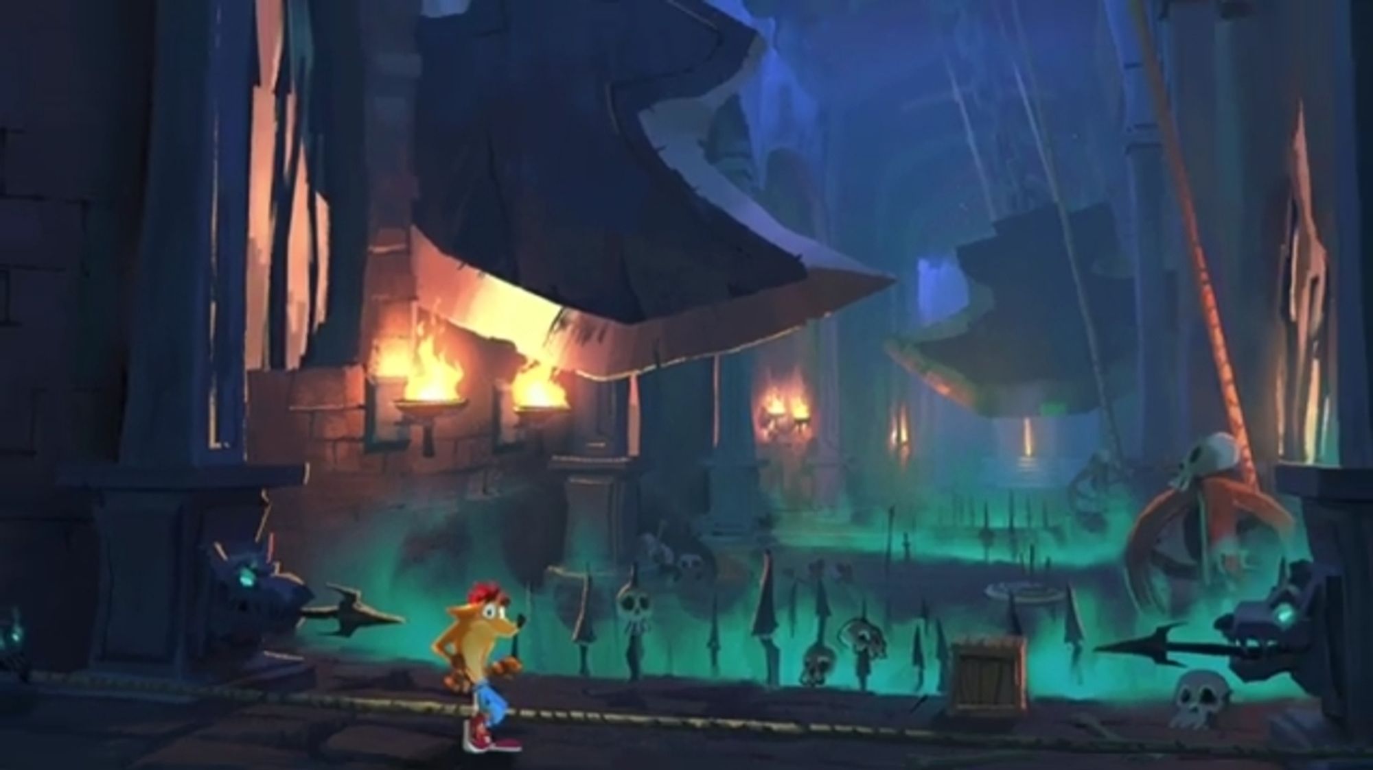 Medieval level from Xbox-Activision's Crash Bandicoot 5 Cancelled developed by Toys For Bob, produced by Activision and published by Xbox Game Studios.