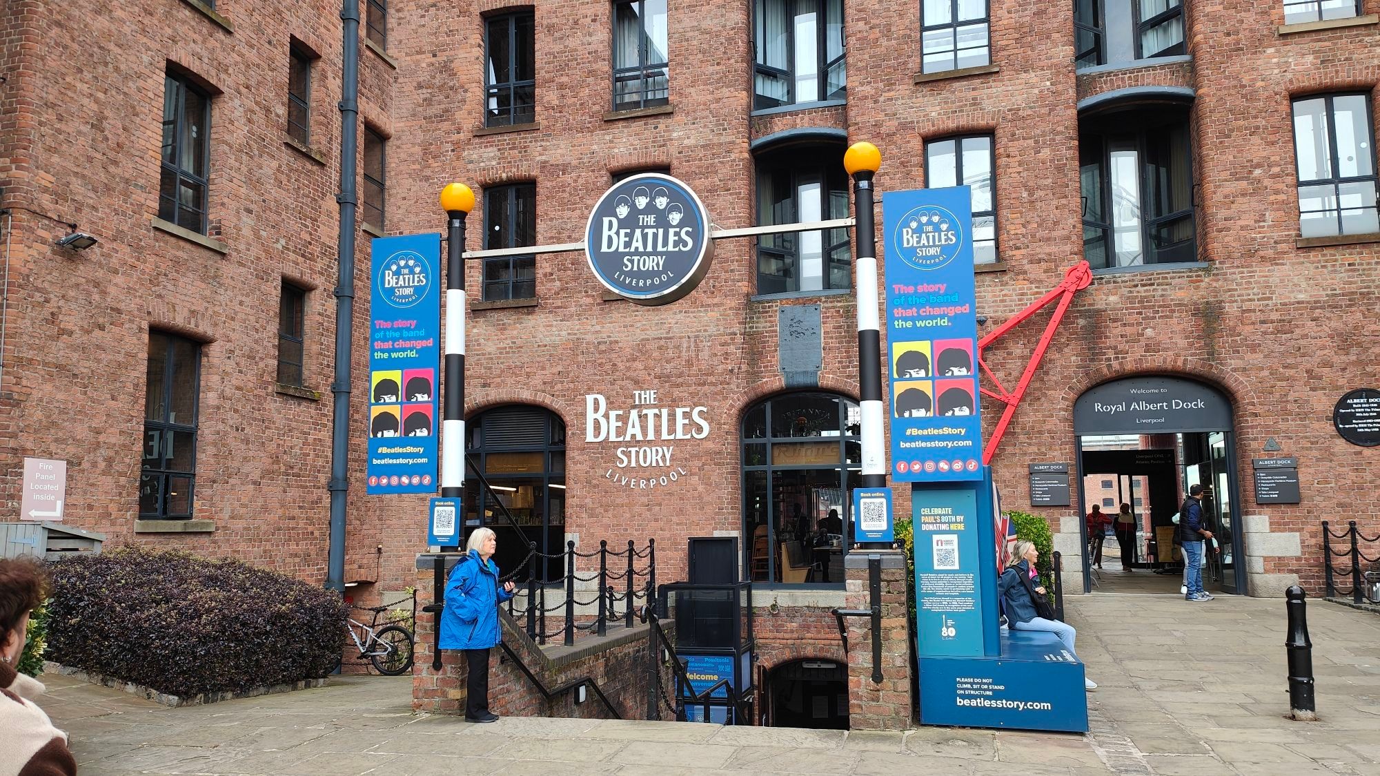 Entrance to the Beatles Story exhibition