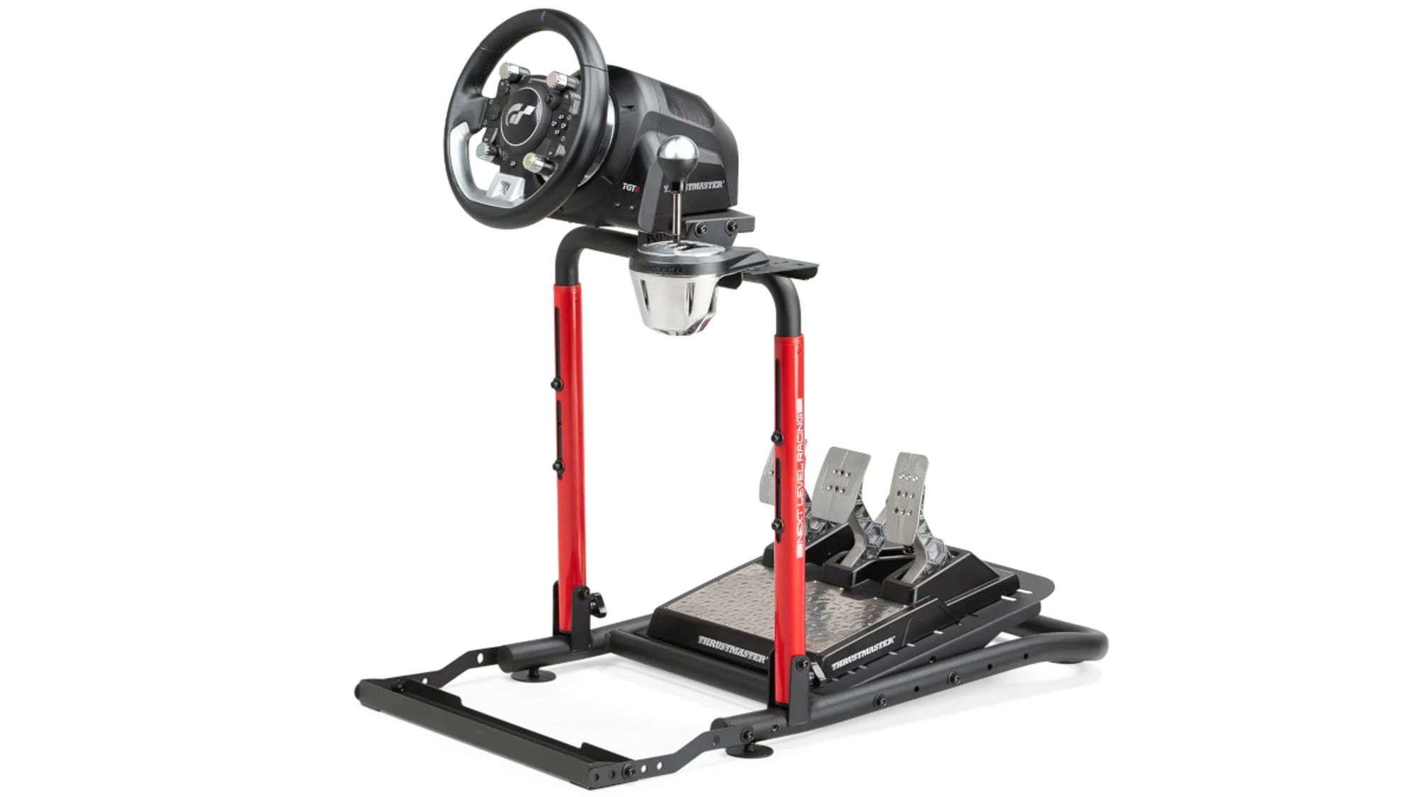 The new Next Level Racing Wheel Stand LITE 2.0 not only does away with the single column design, and remains easy to fold away to store, but will also be upgradeable into a cockpit with the Victory Chair add-on...