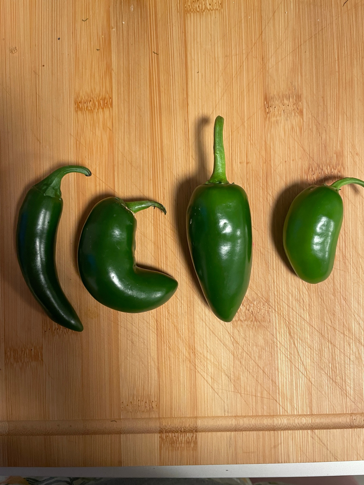 Four jalapeños 
