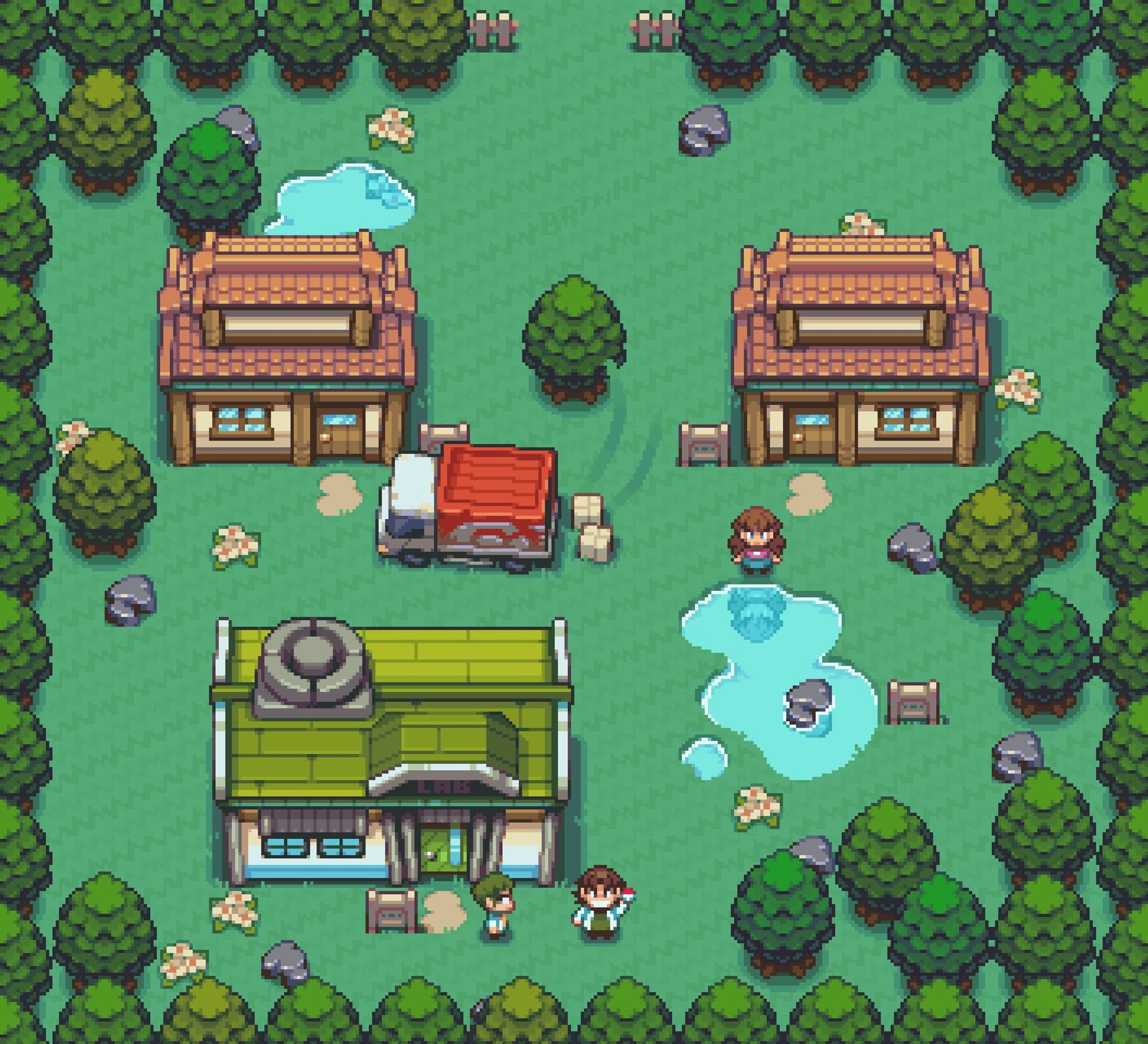 Littleroot Town from Pokémon Emerald