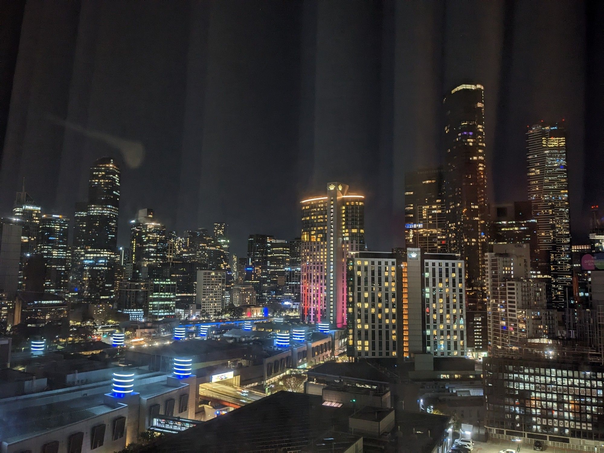 Evening skyline of Melbourne