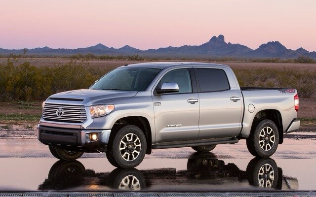 Big, bad truck with teeny, tiny bed. 
