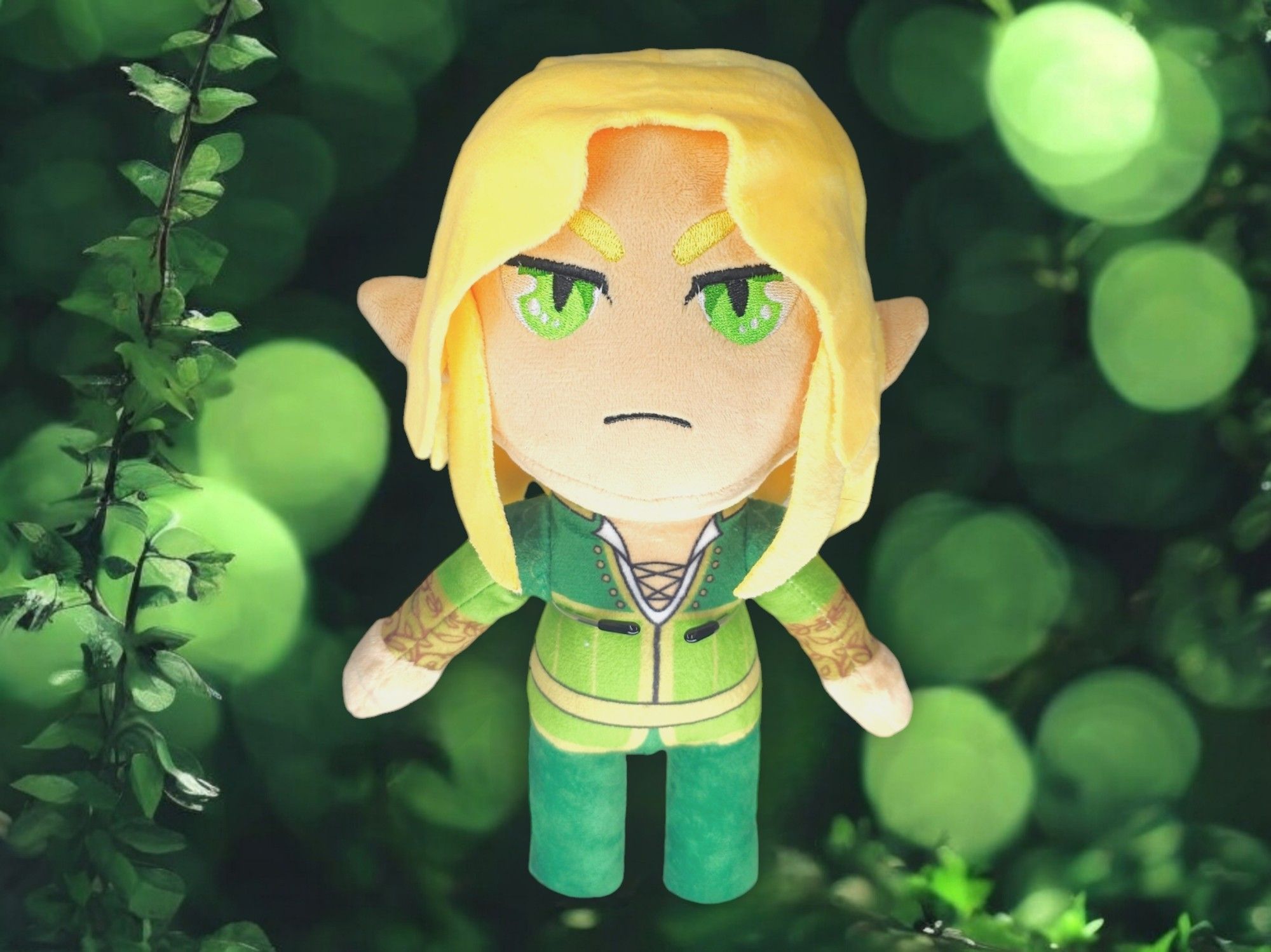 Plush of Tamlin from ACOTAR, front view without mask