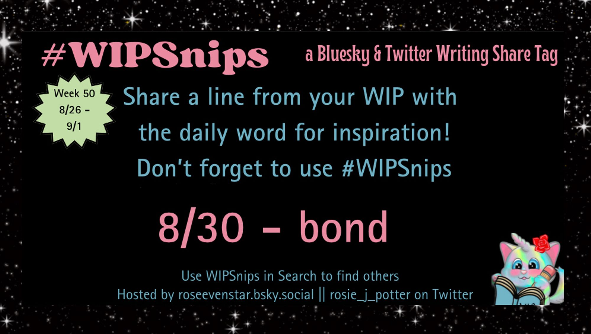 The #WIPSnips word for August 30 is “bond”