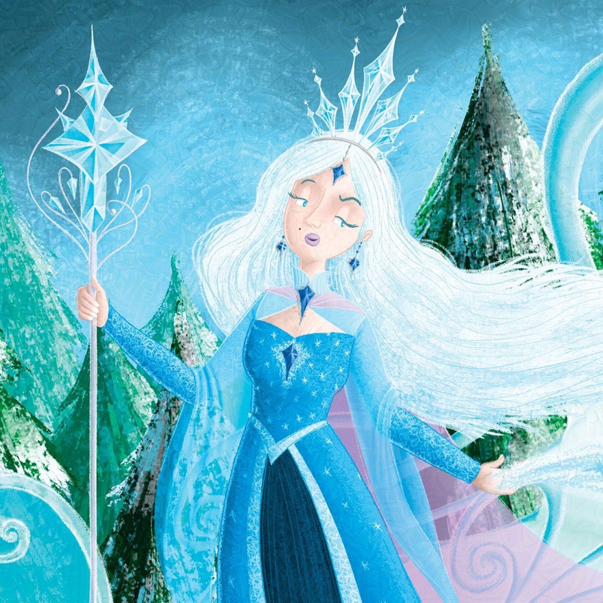 Close up of snow queen