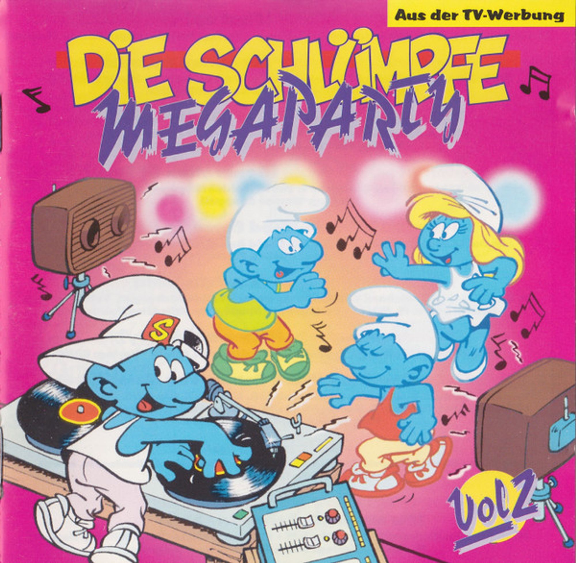 Cover von "Megaparty" von Die Schlümpfe