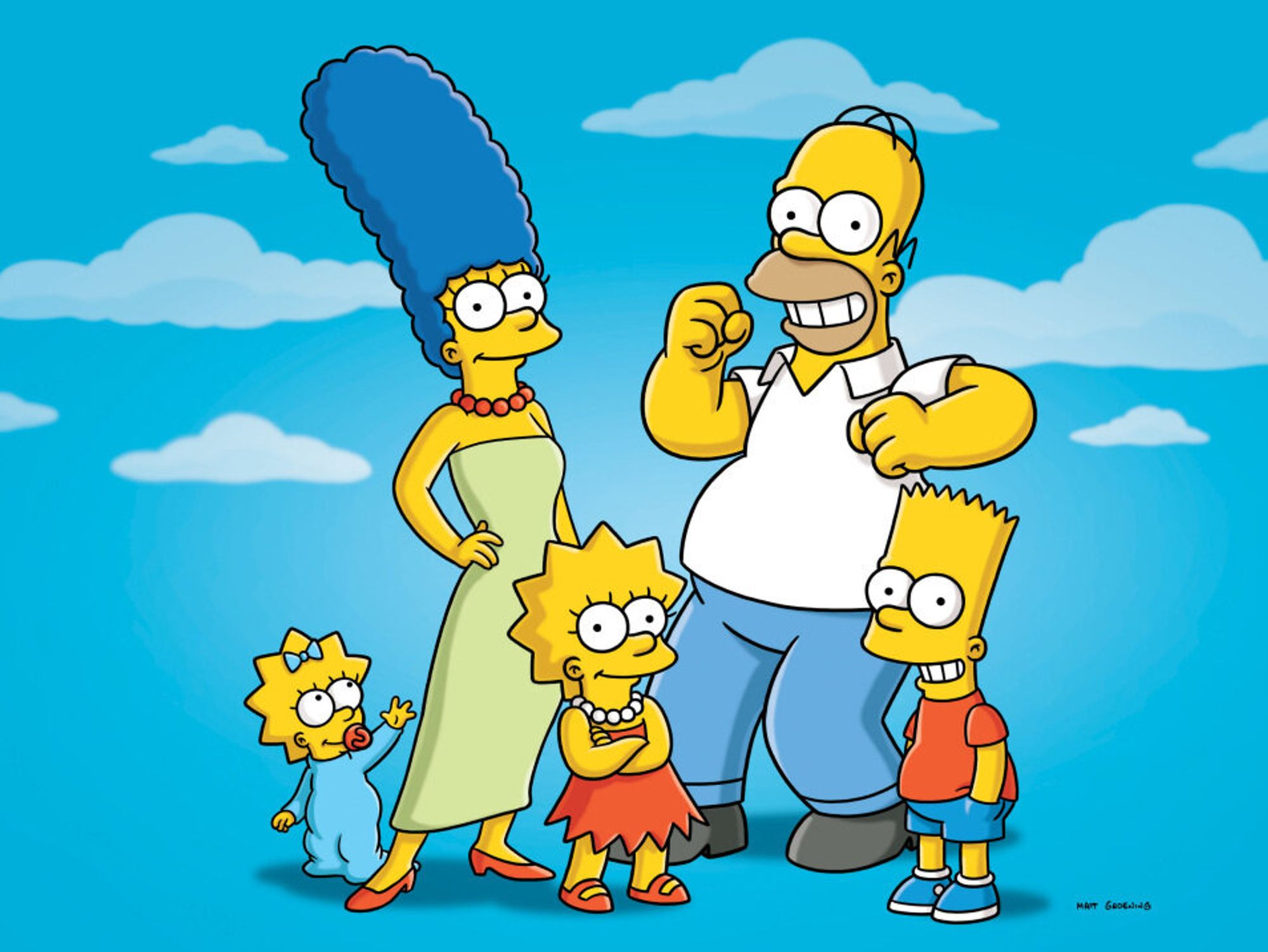 The Simpsons family