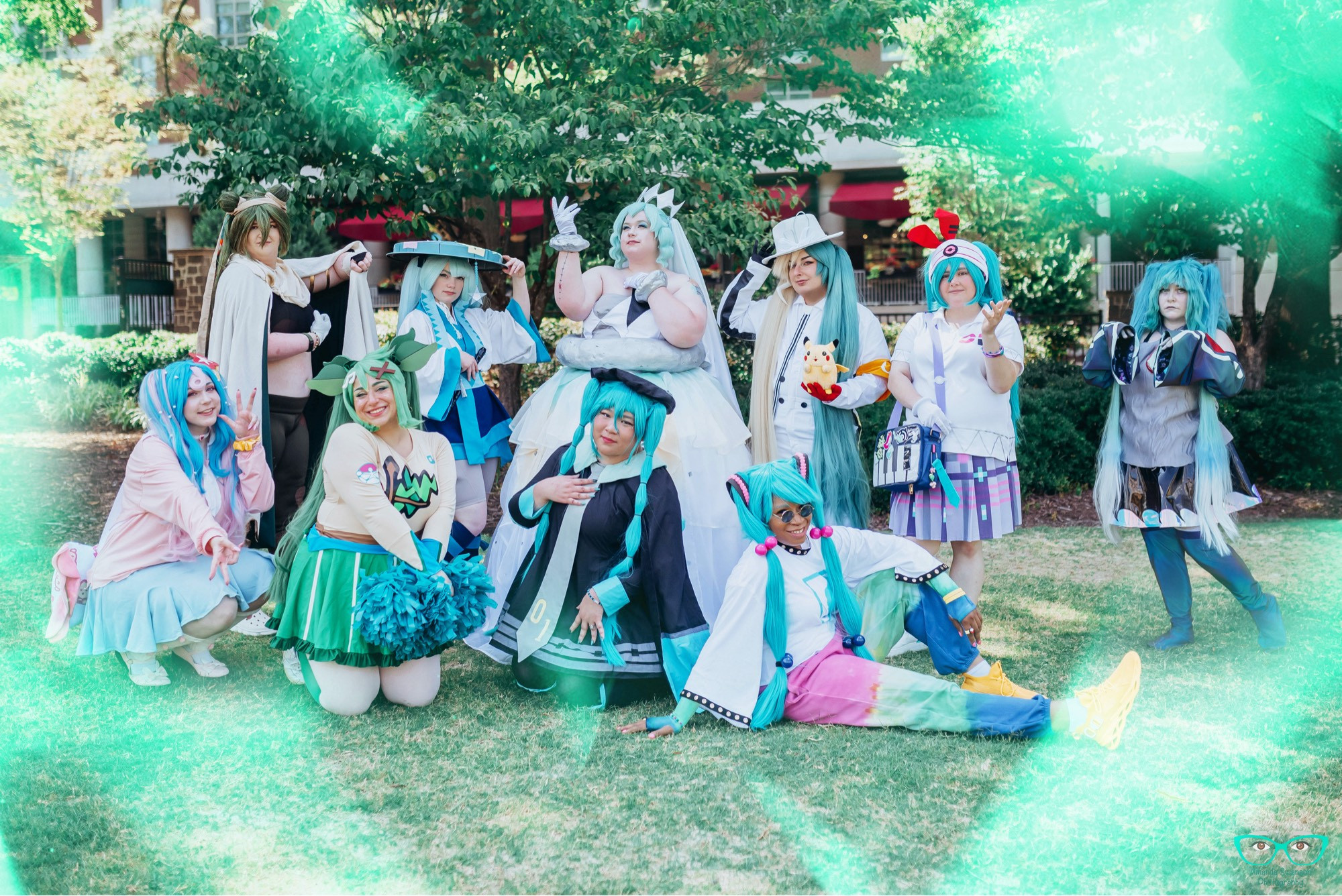 Our entire Miku group (we had 10 out of 18 types total)