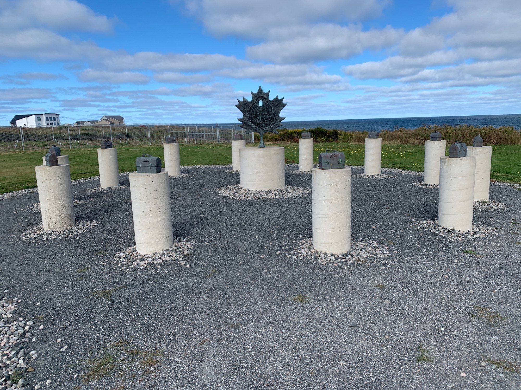 Miners’ Memorial Park at the Cape Breton Miners Museum in Glace Bay honouring the 12 miners who died in an explosion at the No. 26 Colliery on February 24, 1979. One of the men lost was our mine guide’s brother-in-law.