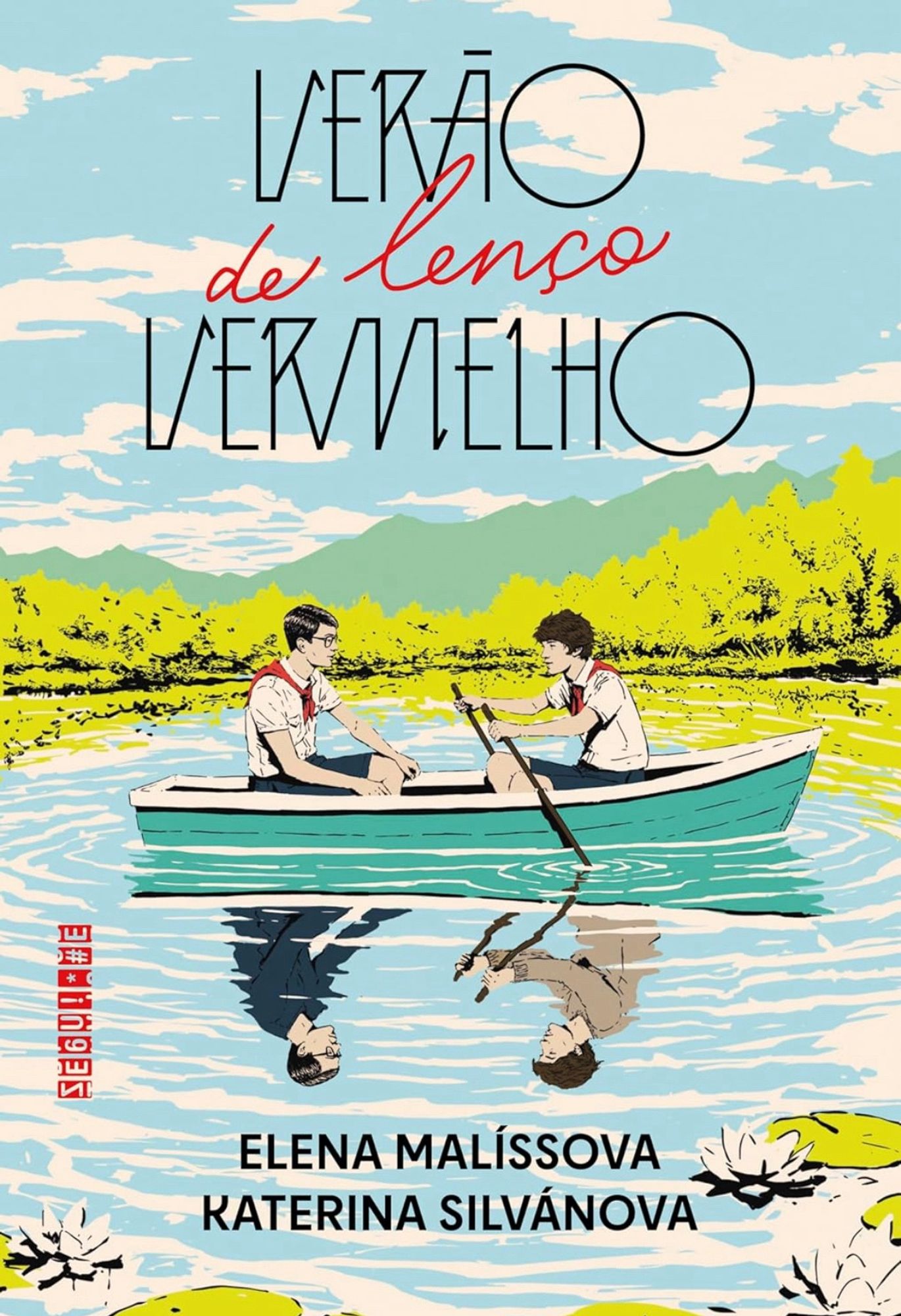 Capa de “Verão de lenço vermelho”, de Elena Malíssova e Katerina Silvánova