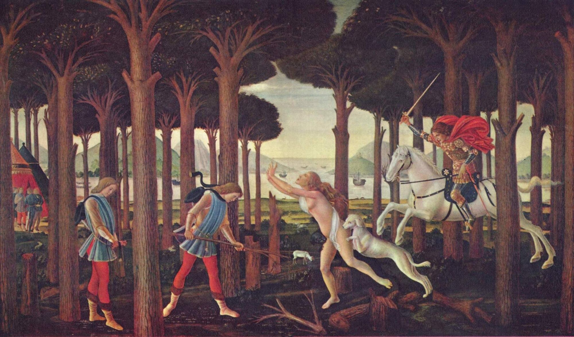 The Story of Nastagio degli Onesti (I), from The Decameron, by Boccaccio