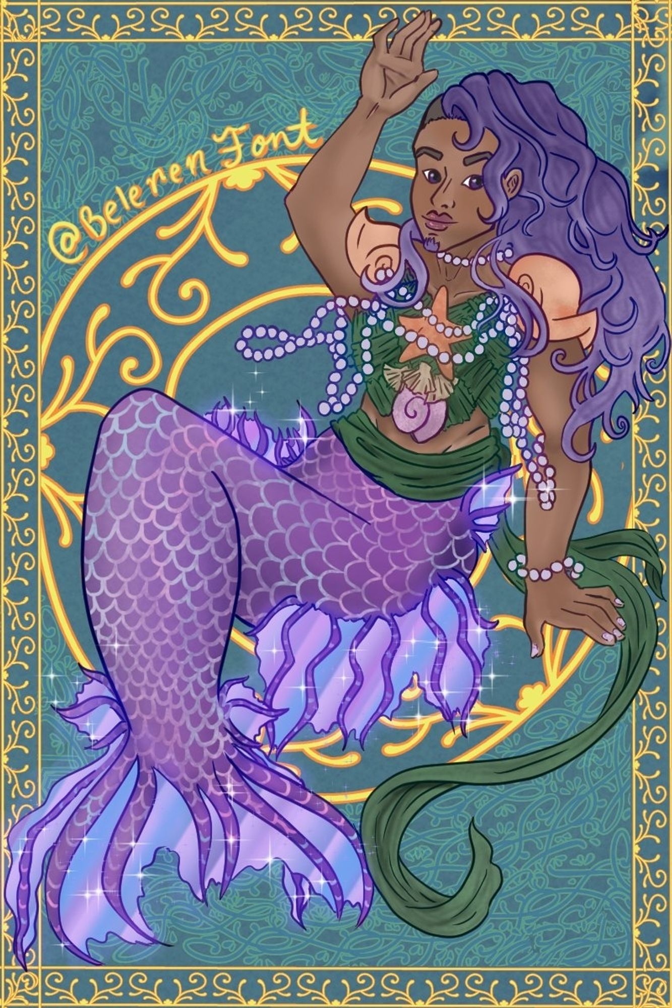 Niko as a traditional merfolk