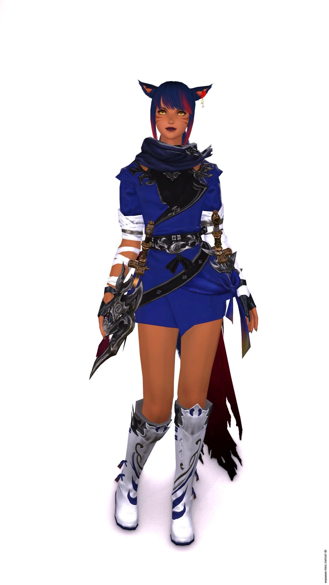 Stormblood / Classic

Holy Rainbow Scarf of Scouting
Virtu Iga Ningi
Eastern Lady Errant’s Gloves
Eastern Lady Errant’s Skirt
Iga Kyahan