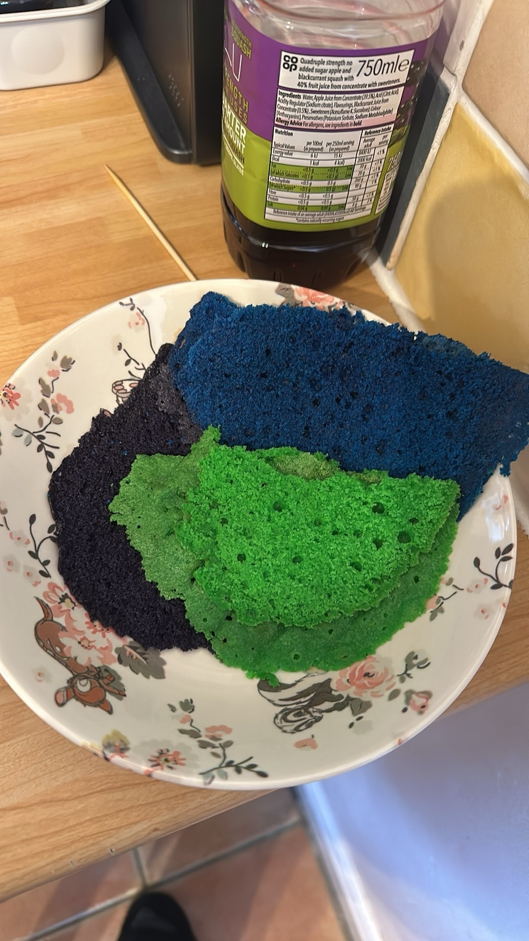 Trimmed cake off cuts