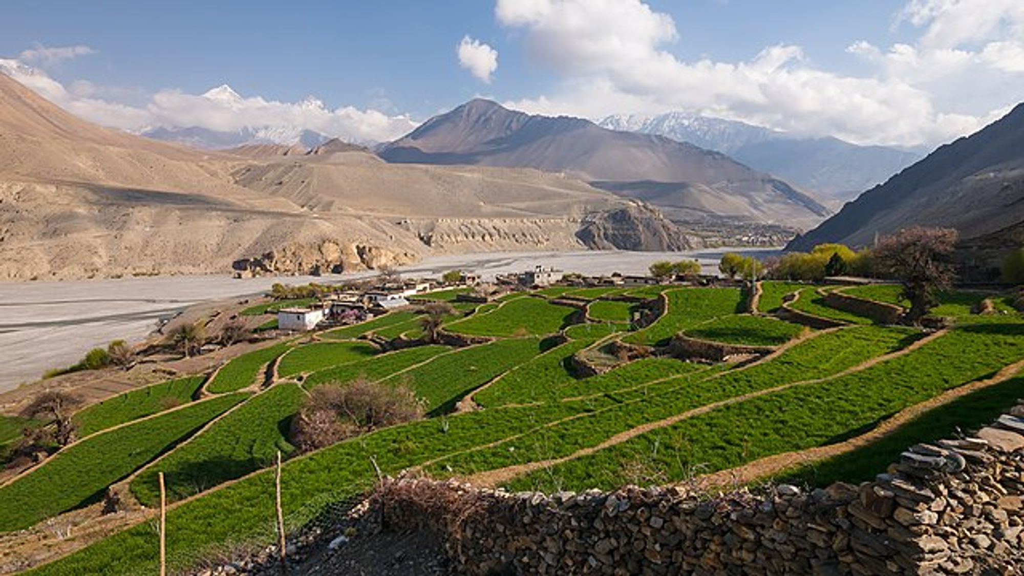 La vallée de la Kali Gandaki près du village de Thiri (Népal).