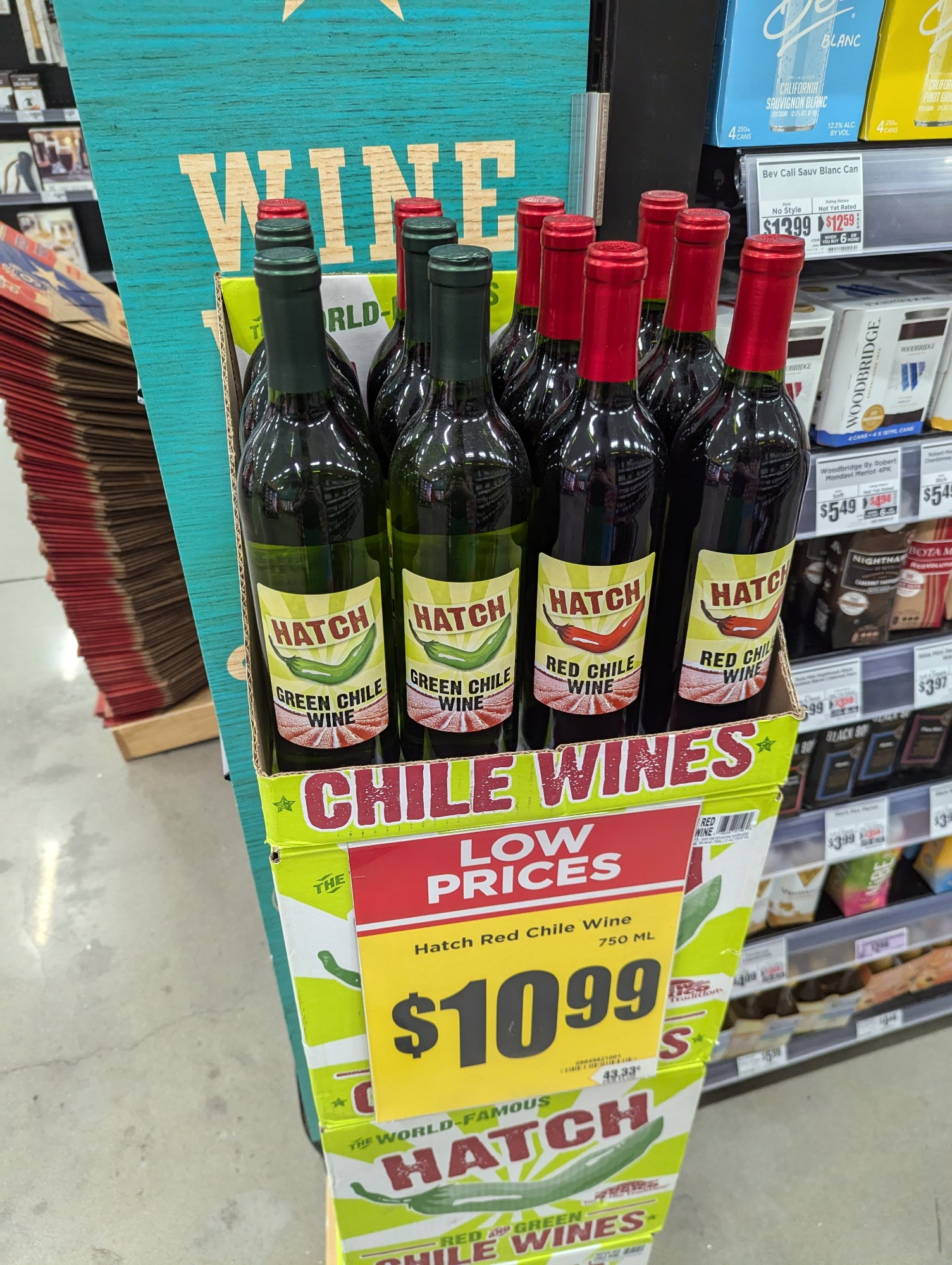 Hatch green and red chile wines