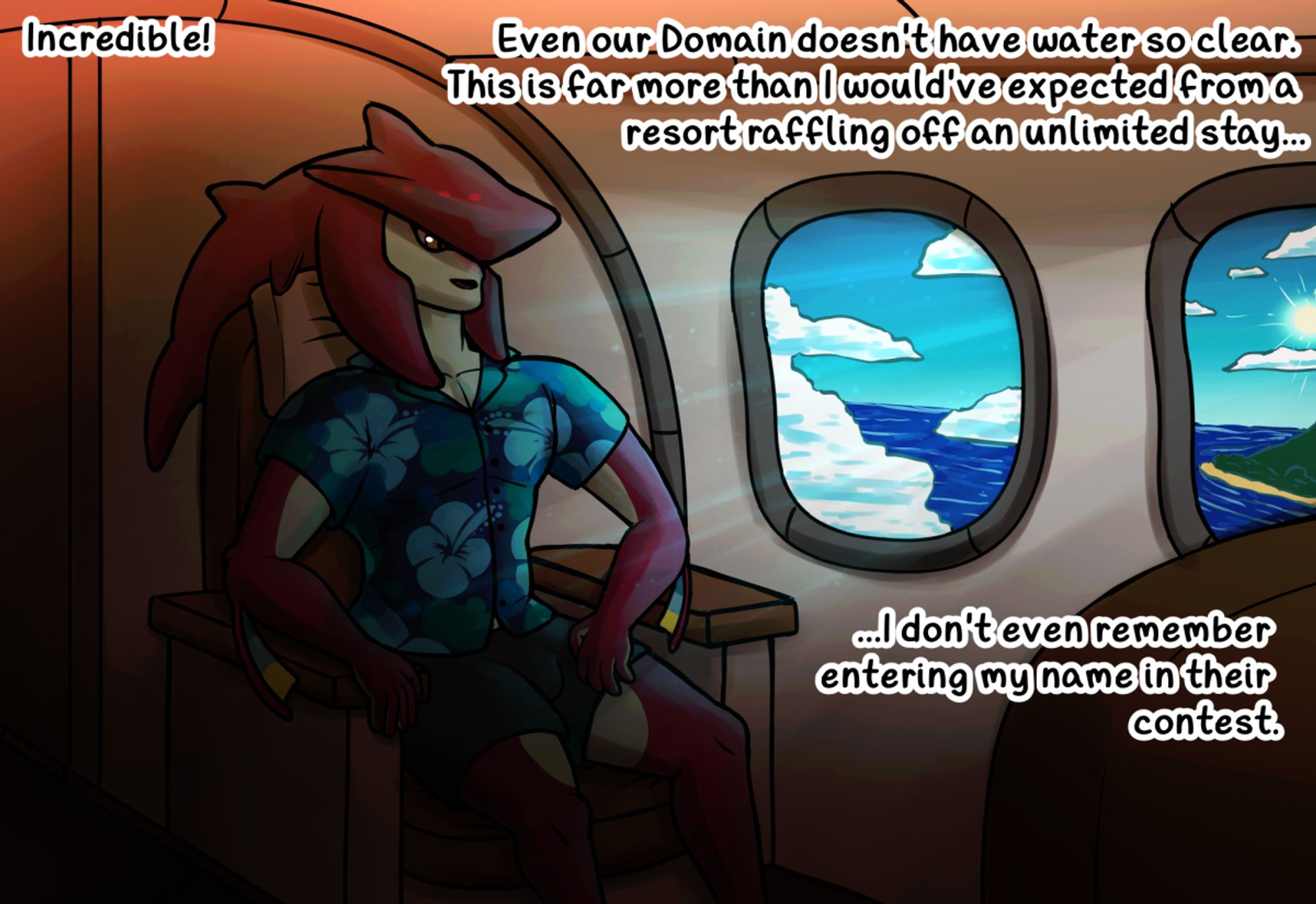 part of a sequence of sidon going to a resort and getting fat