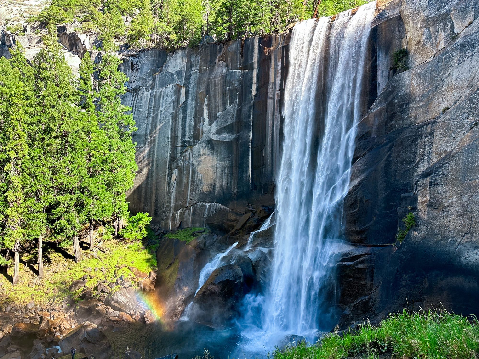 Vernal Fall and a little rainbow