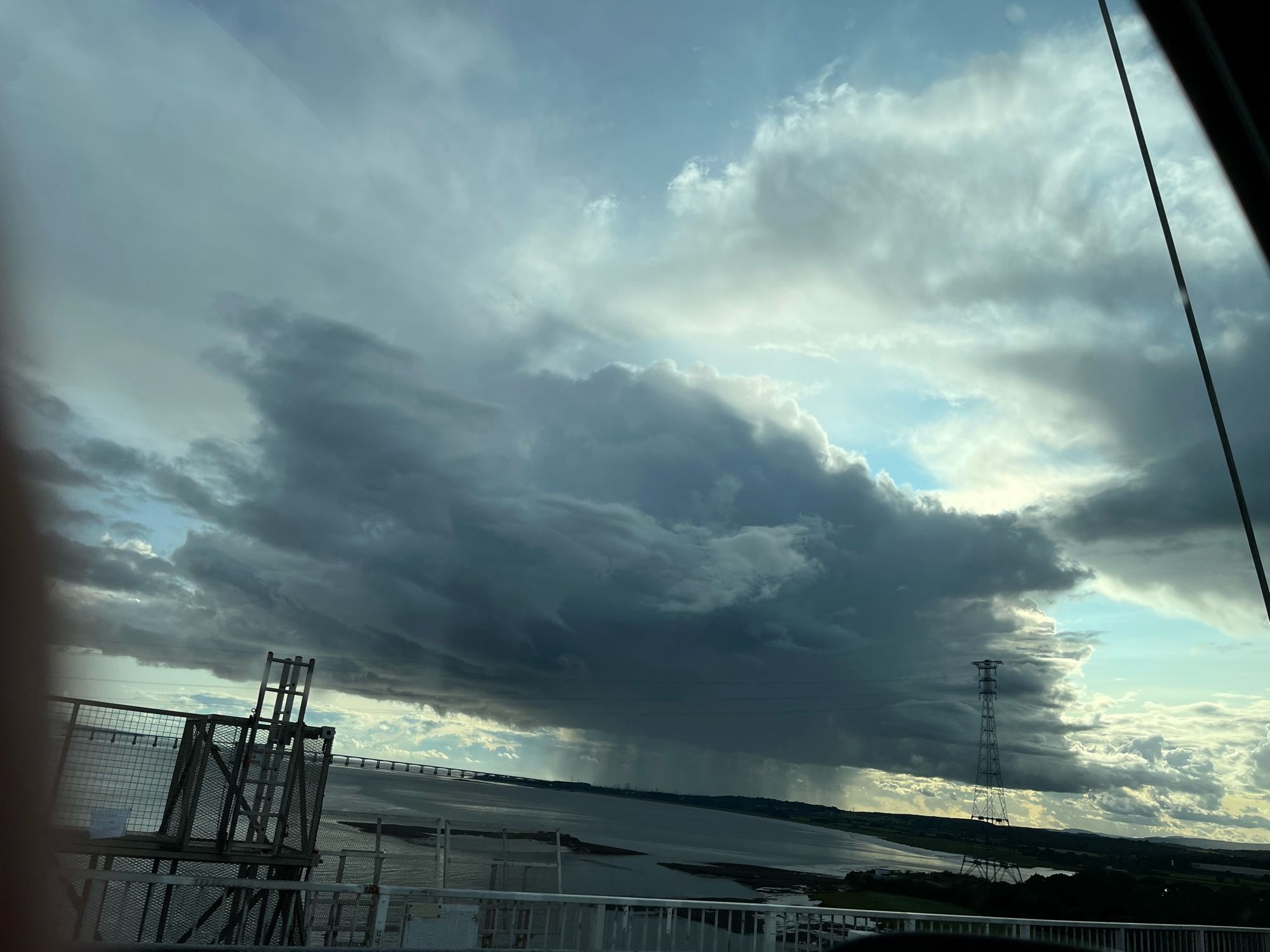 Cloudburst from Severn bridge