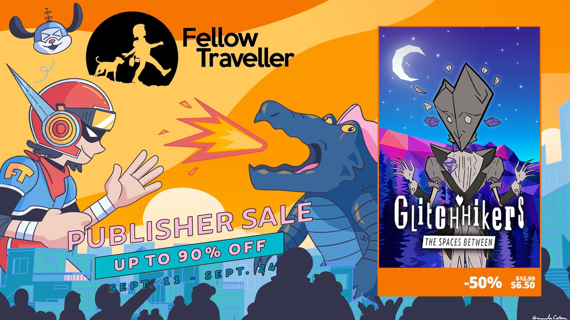 Fellow Traveller Publisher Sale promo image, Glitchhikers 50% off