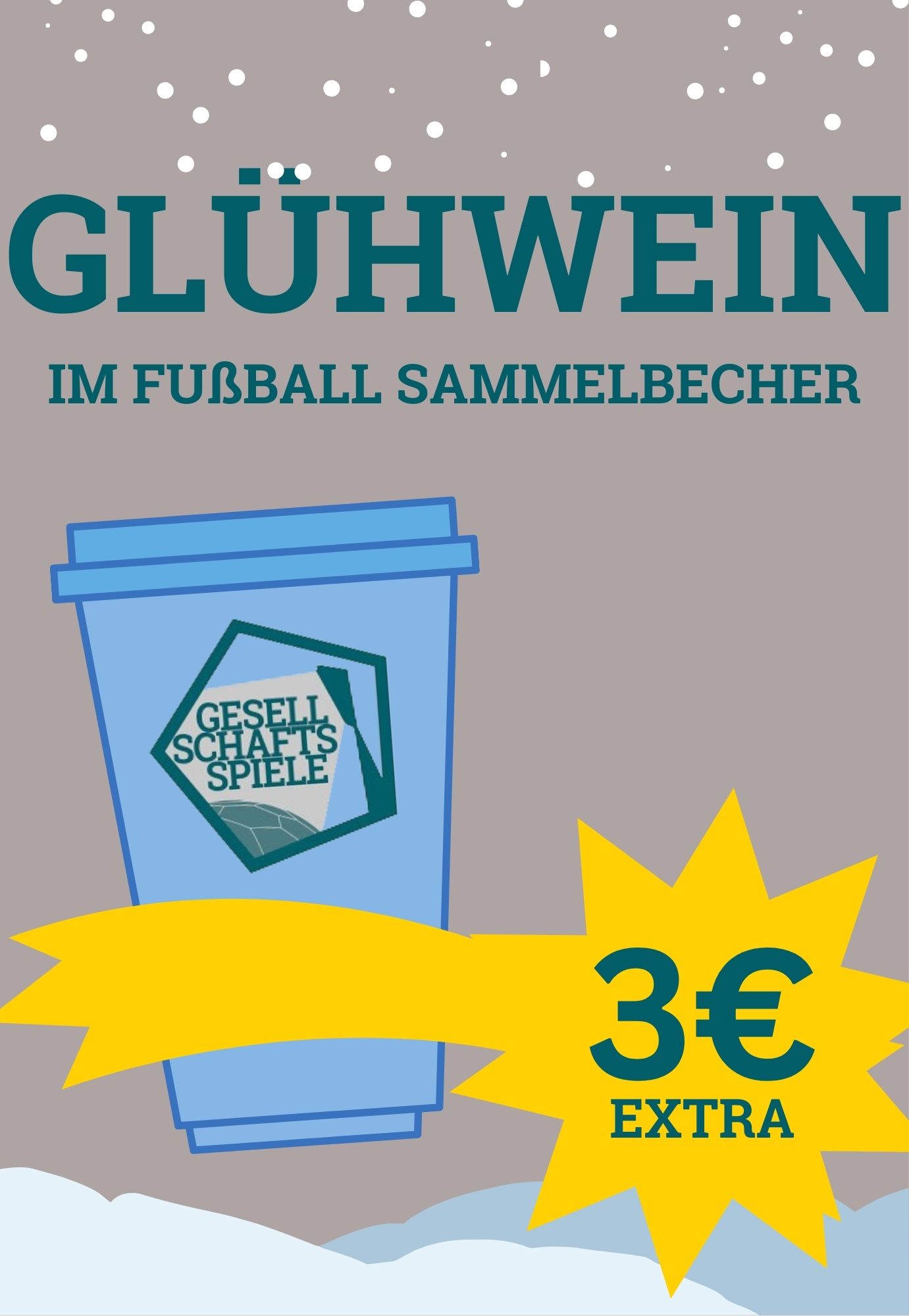 Werbung für den Glühweinverkauf