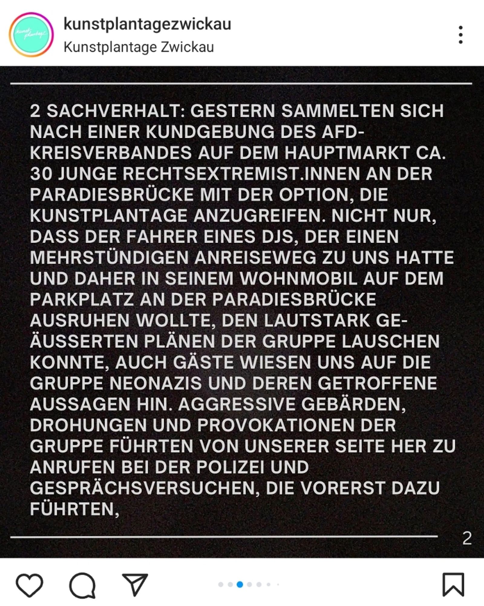 Erläuterung des Sachverhalts auf dem Instagram von Kunstplantage Zwickau. Leider ohne Alt-Text hier.