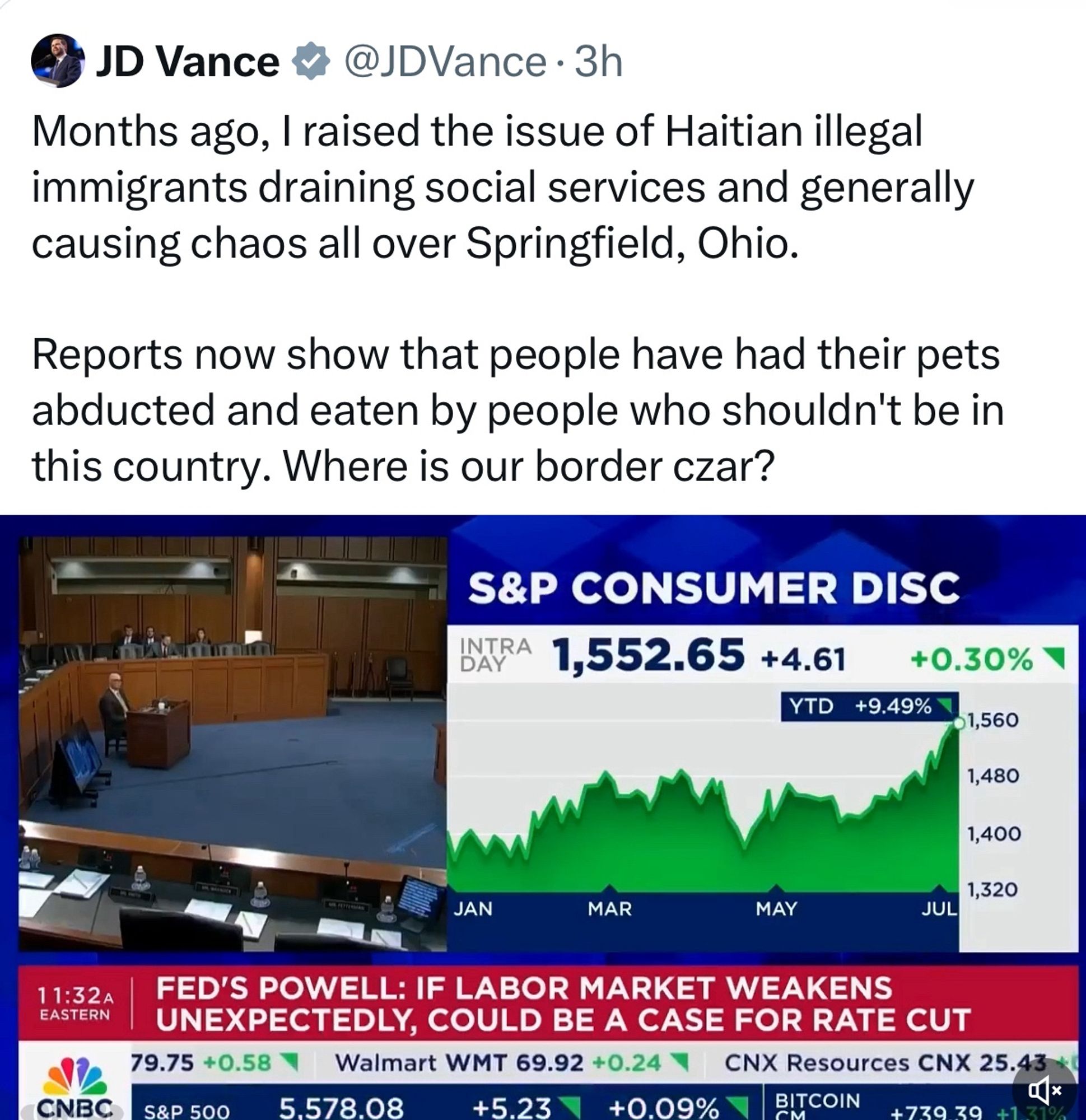 JD Vance spreading lies about Haitian immigrants