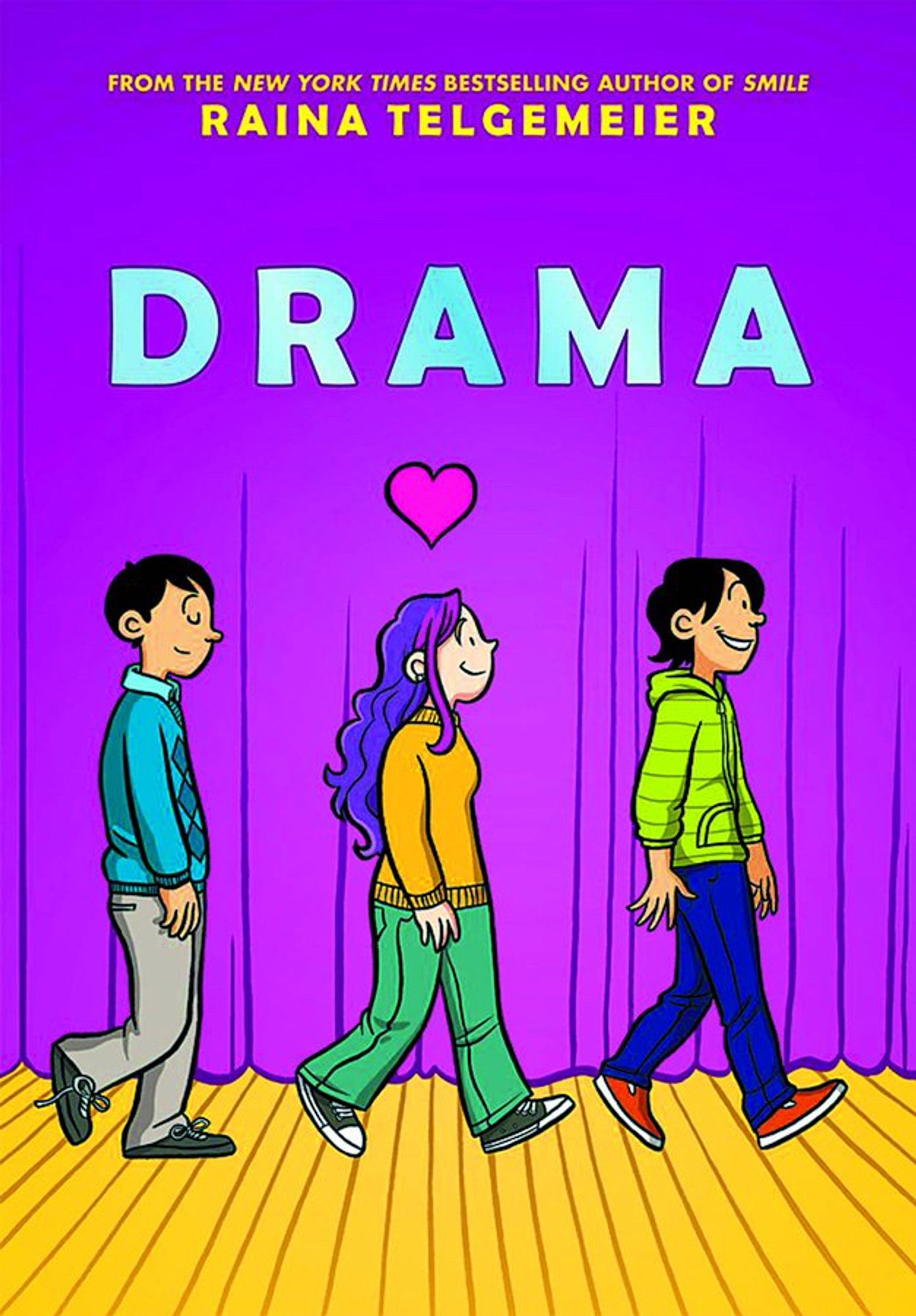 Cover of the graphic novel 'Drama' by Raina Telgemeier