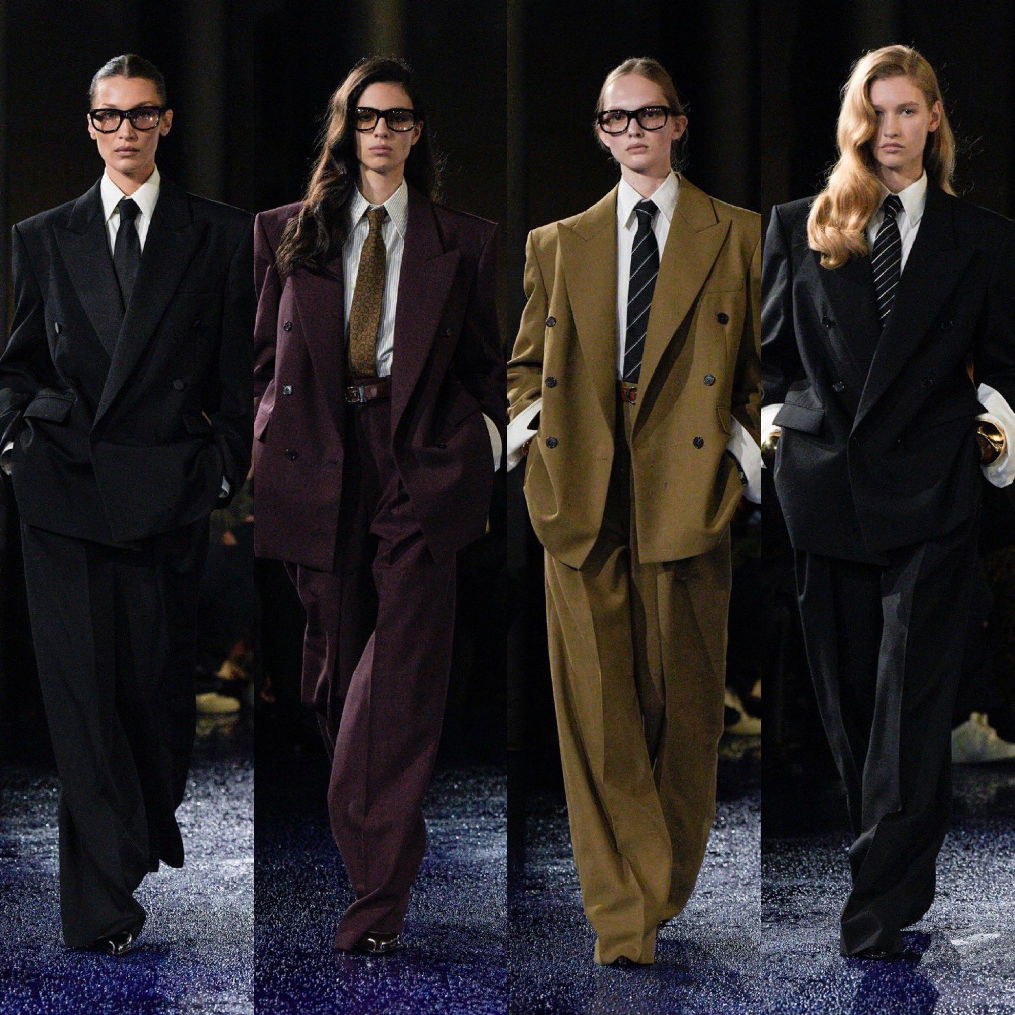 various women in ysl suits #industryhbo