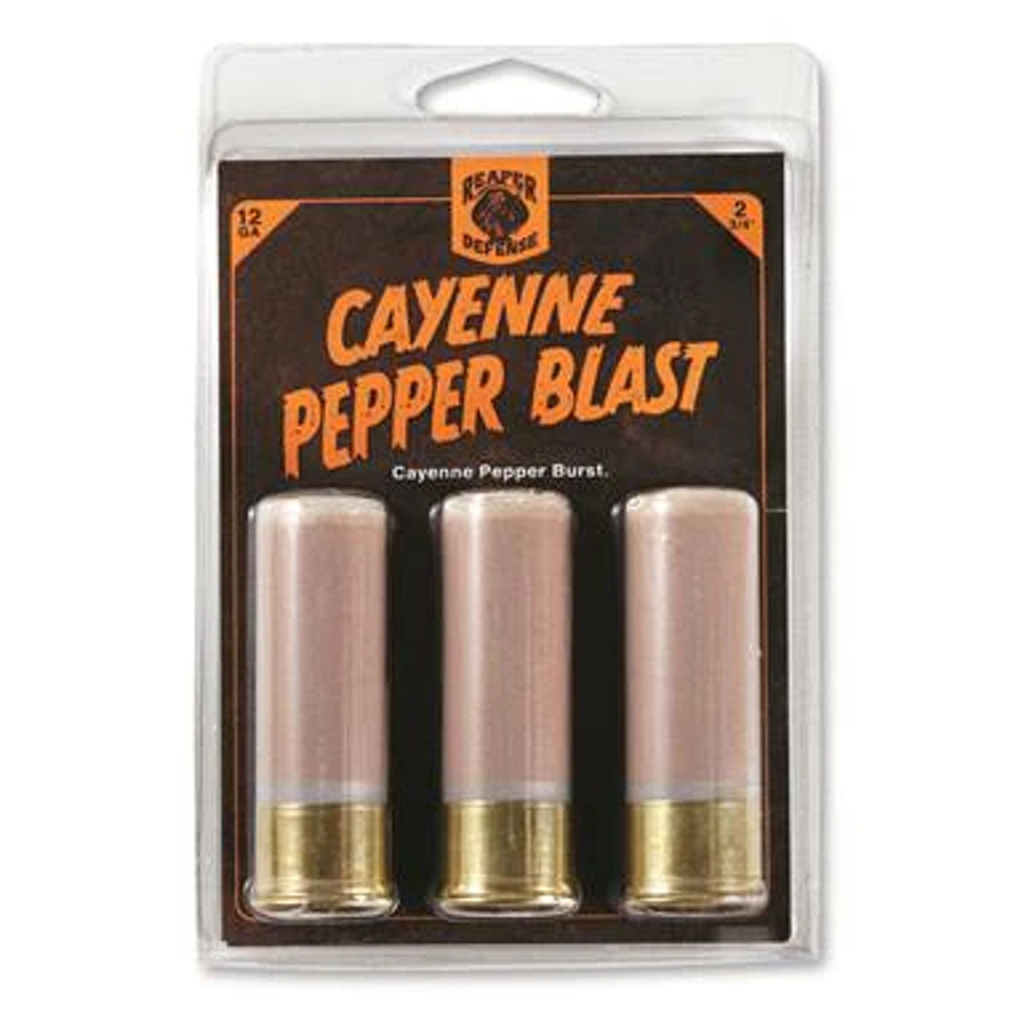 Another "pepper blast" cartridge. Again, these are not to be considered consistently effective at stopping a threat, and they count as lethal force.