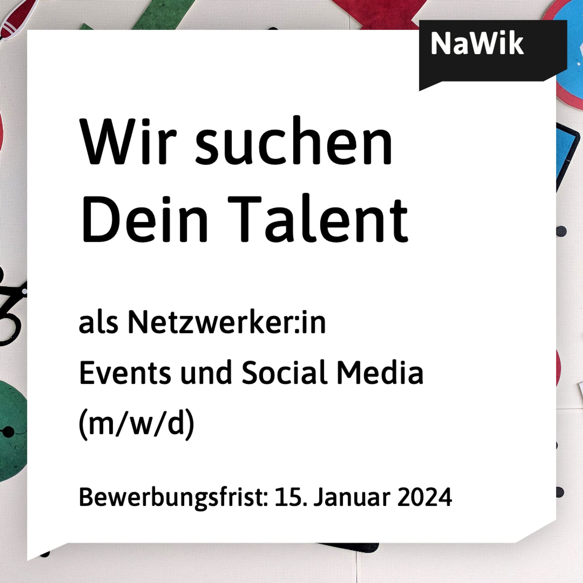 Stellenausschreibung als Netzwerker:in Events und Social Media