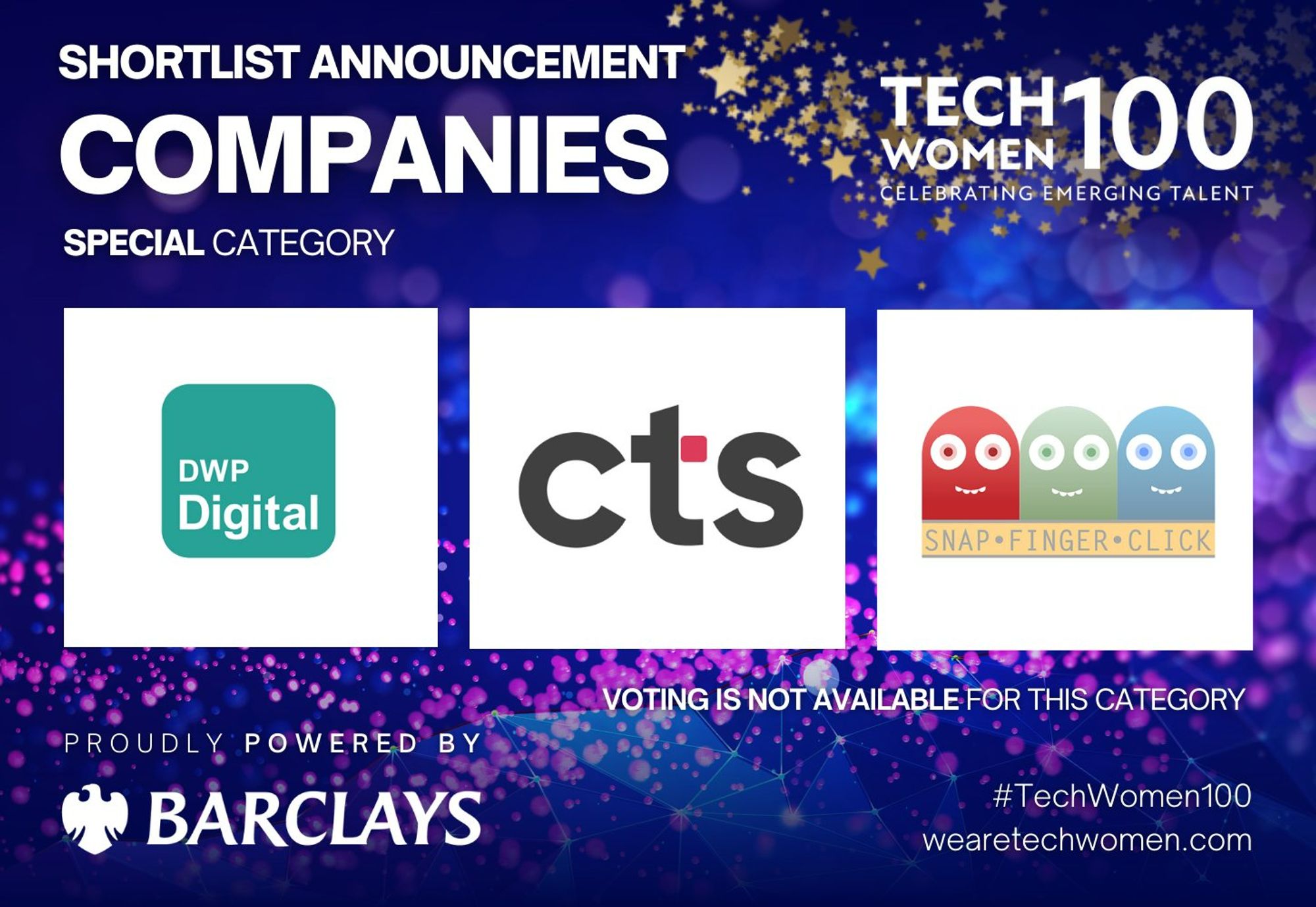 Image displaying the finalists in the Companies category.