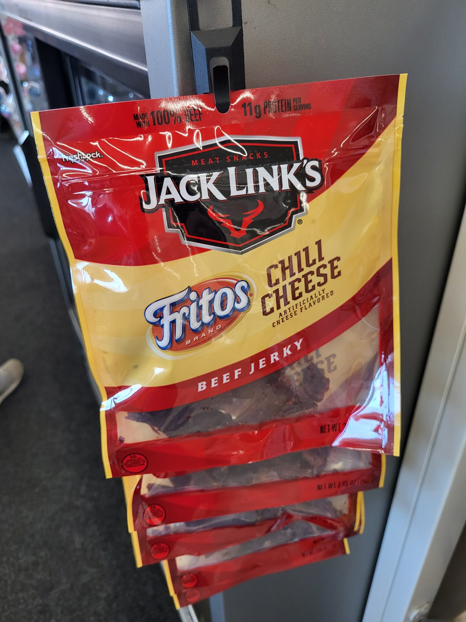 Picture of Jack links jerky collabing with fritos